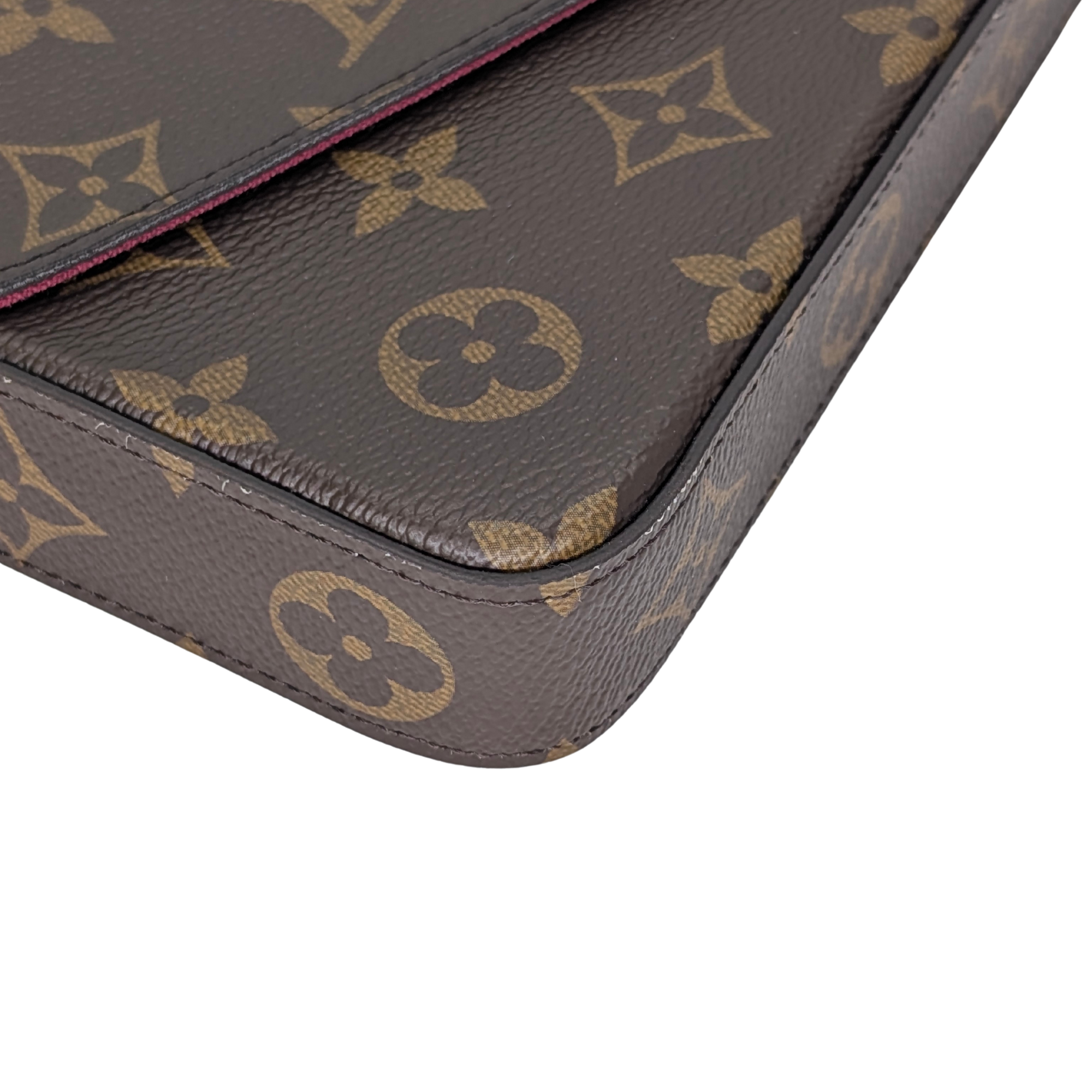 Louis Vuitton Pochette Félicie Monogram Bag Brown