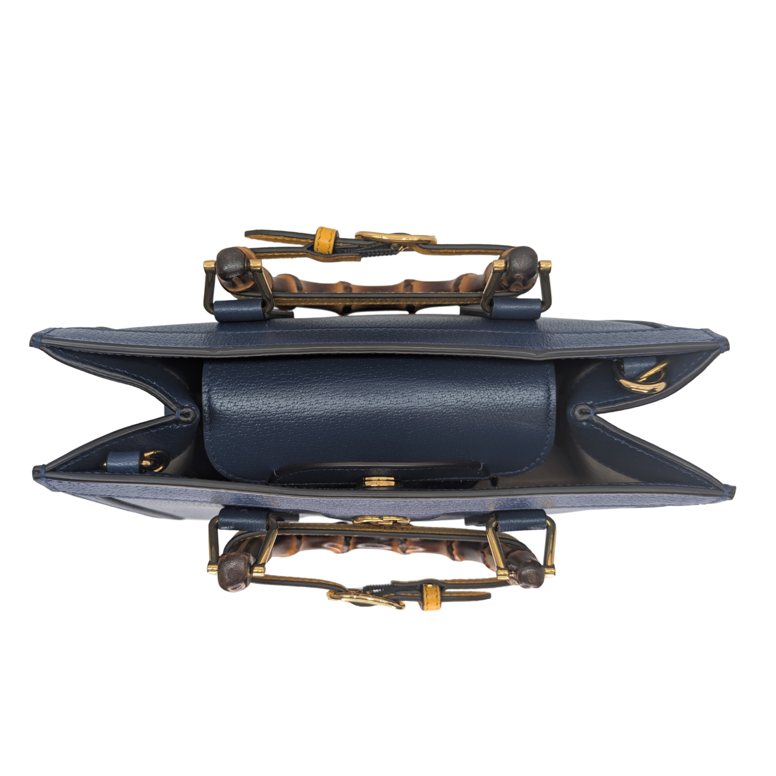 Gucci Calfskin Small Diana Tote Royal Crop Blue Bag