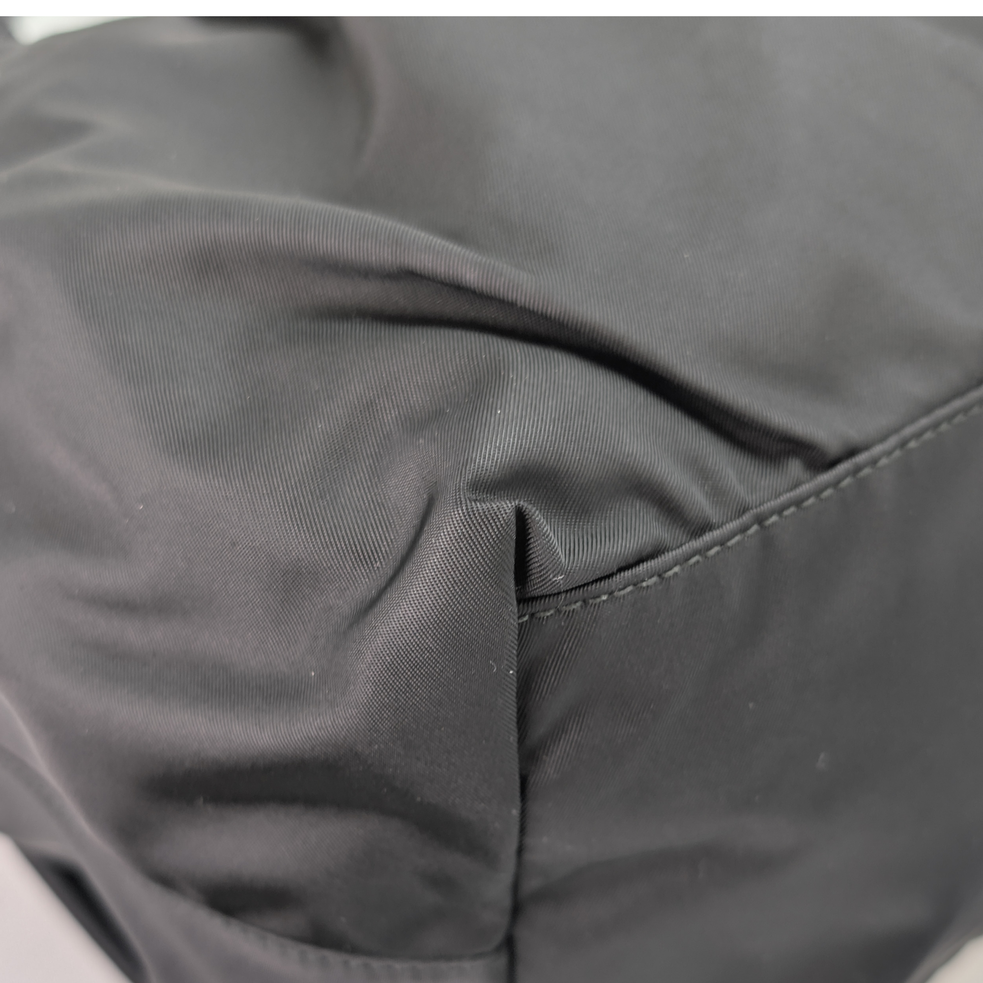 Black Prada Nylon Tessuto Top Handle Crossbody/Shoulder Bag