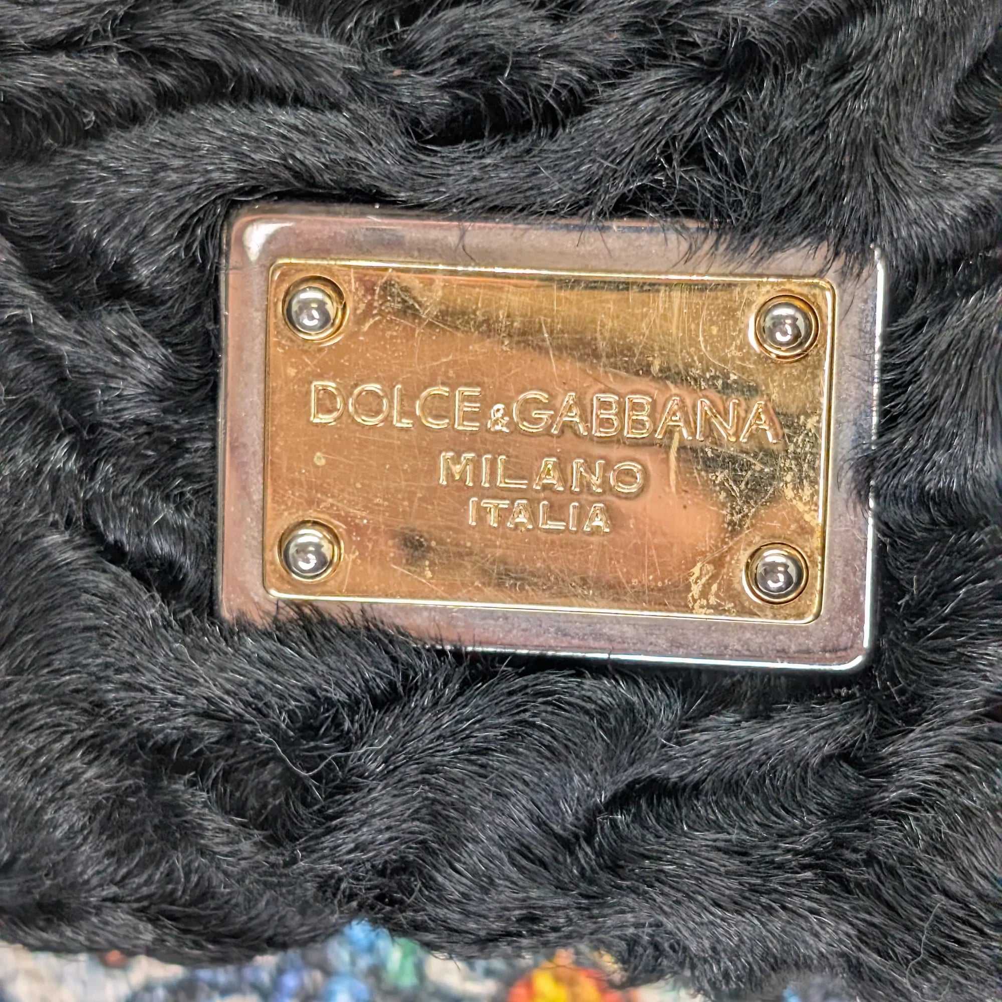 Dolce & Gabbana Sicily Handbag Floral/Black - Lost Designer