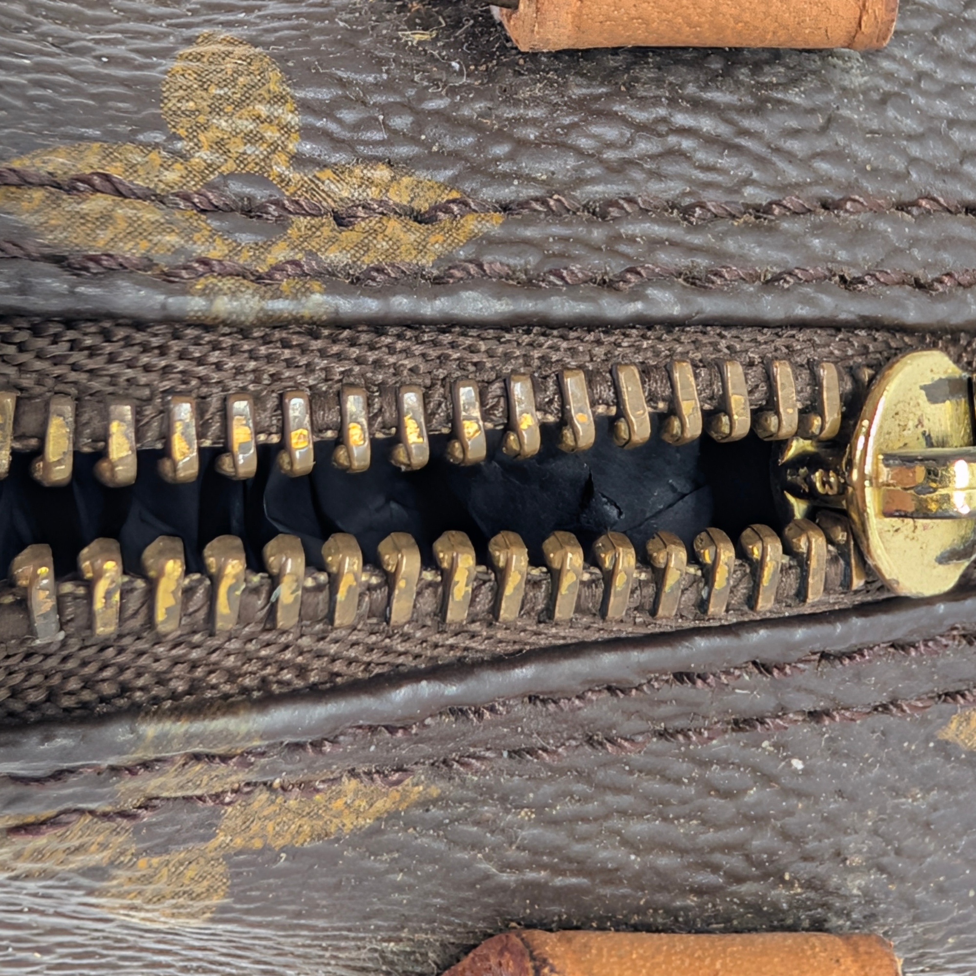 Louis Vuitton Nano Speedy Monogram Handbag Brown