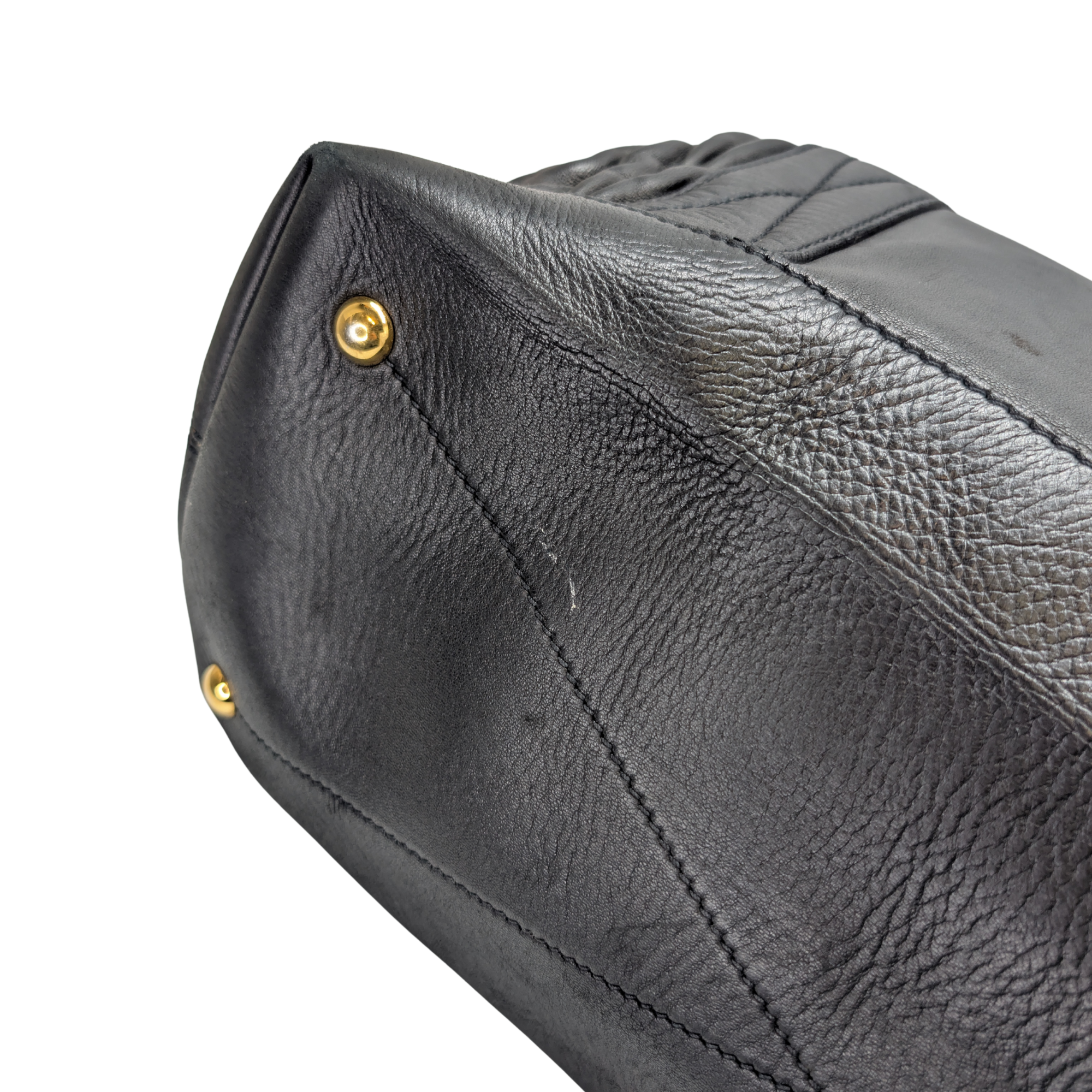 Miu Miu Matelasse Tote Bag Black - Lost Designer