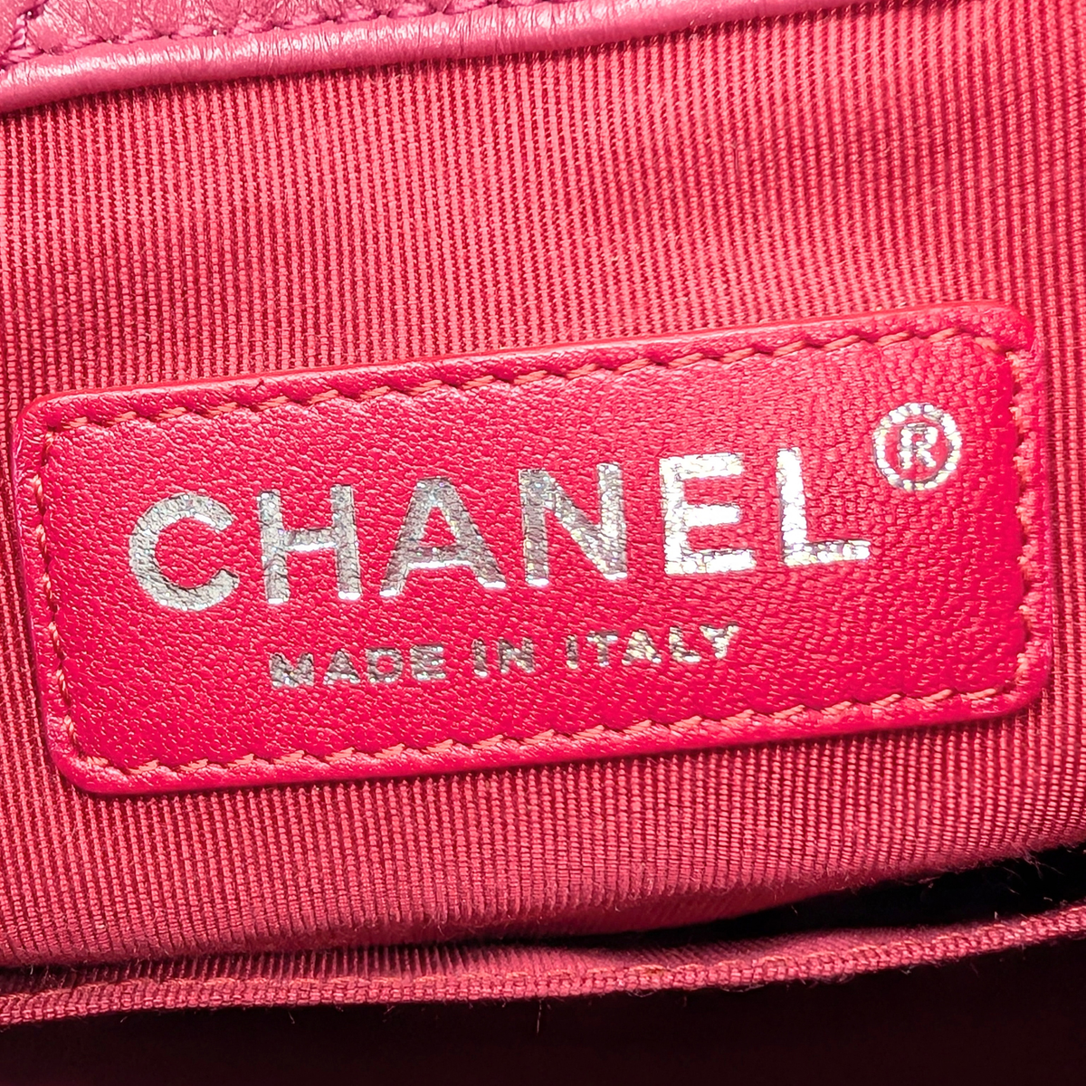 Chanel Gabrielle Small Chevron Backpack Pink
