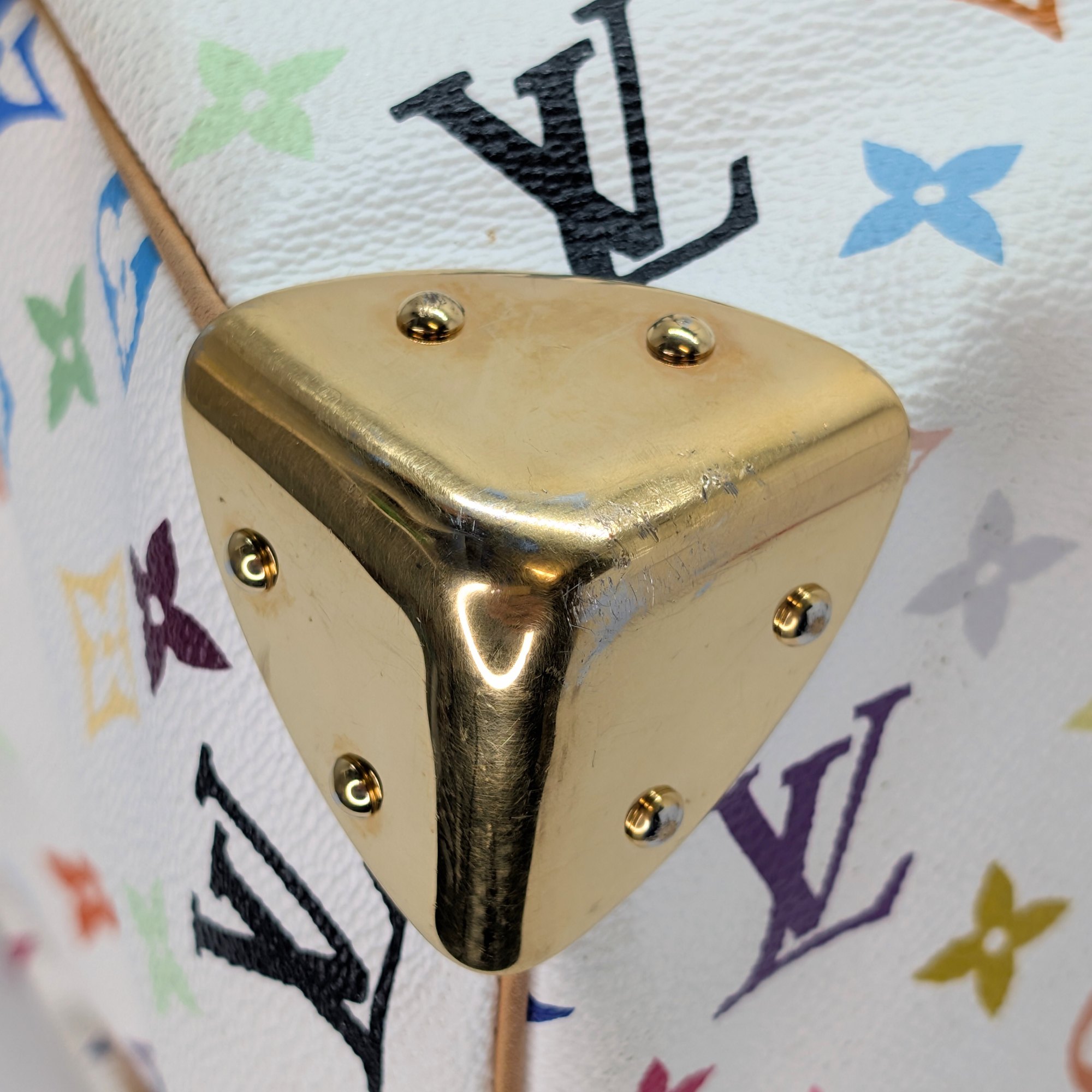 Louis Vuitton Murakami Speedy 30 Multicolour Handbag White