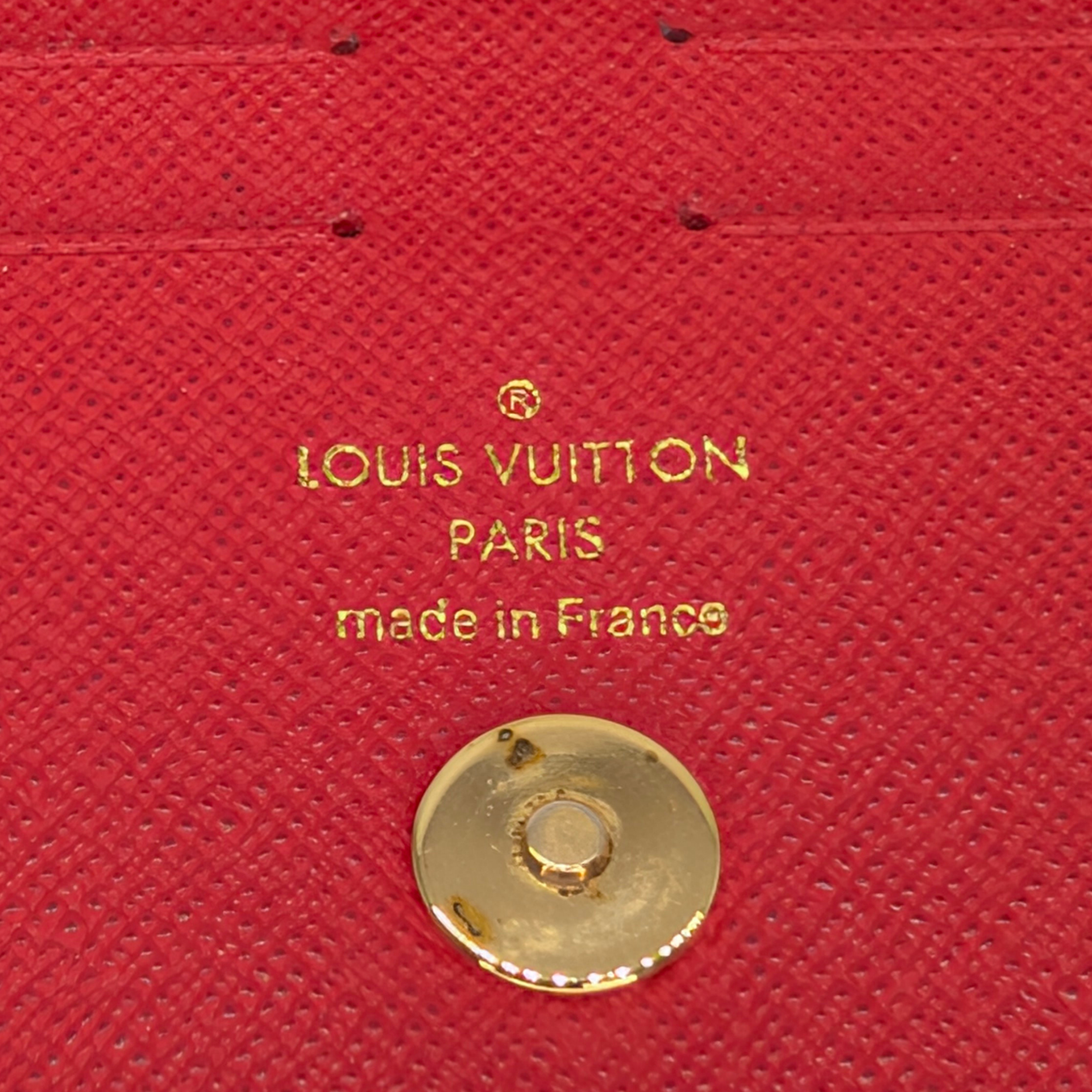 Louis Vuitton Coquelicot Monogram Canvas Adele Wallet