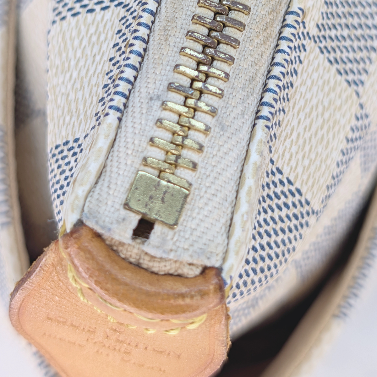 Louis Vuitton Totally MM Damier Azur Shoulder Bag
