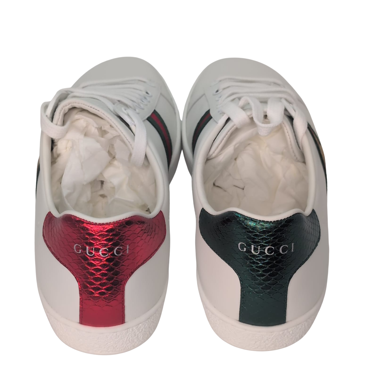Gucci Ace Sneakers With Bae White 40.5