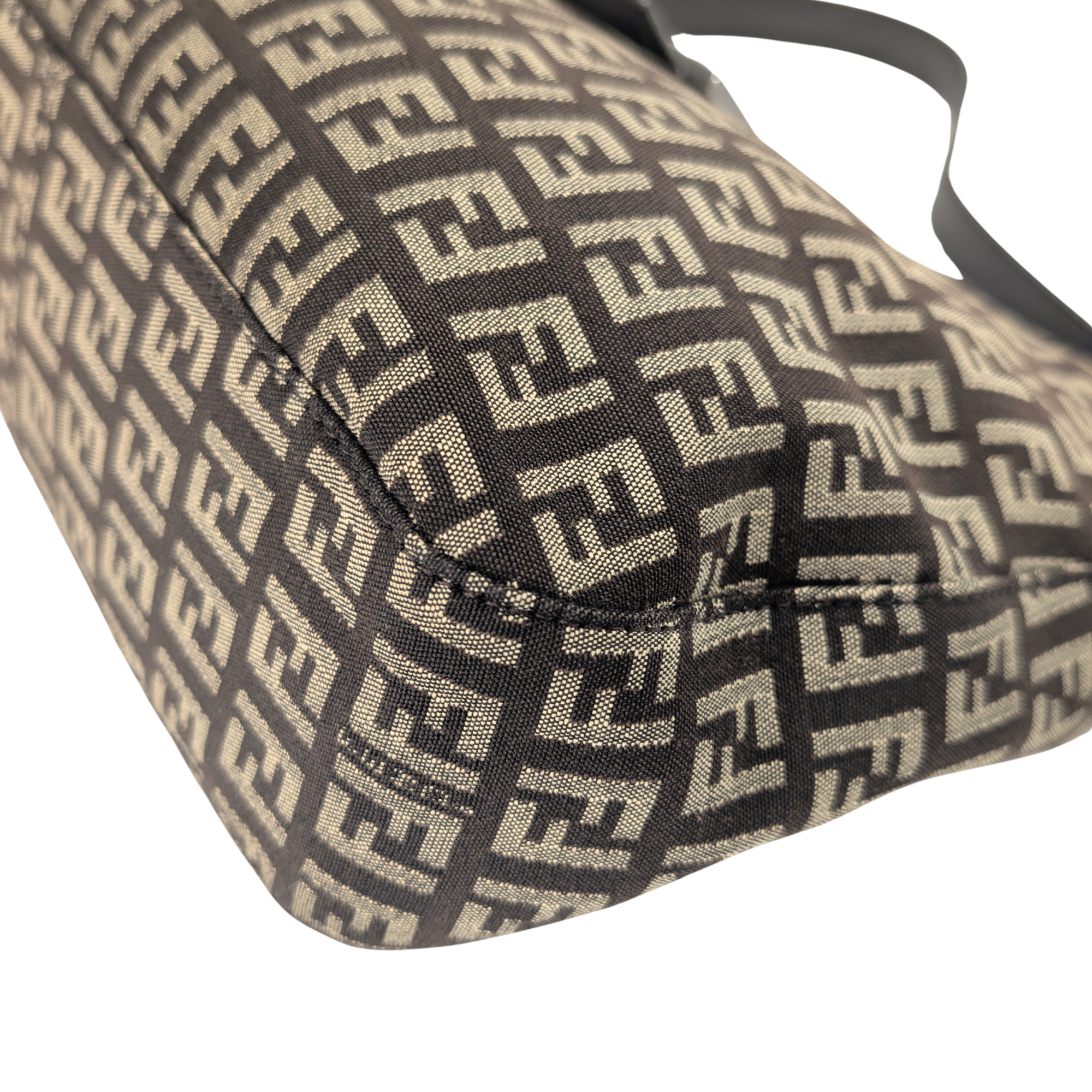 Fendi Zucchino Mamma Canvas Shoulder Bag