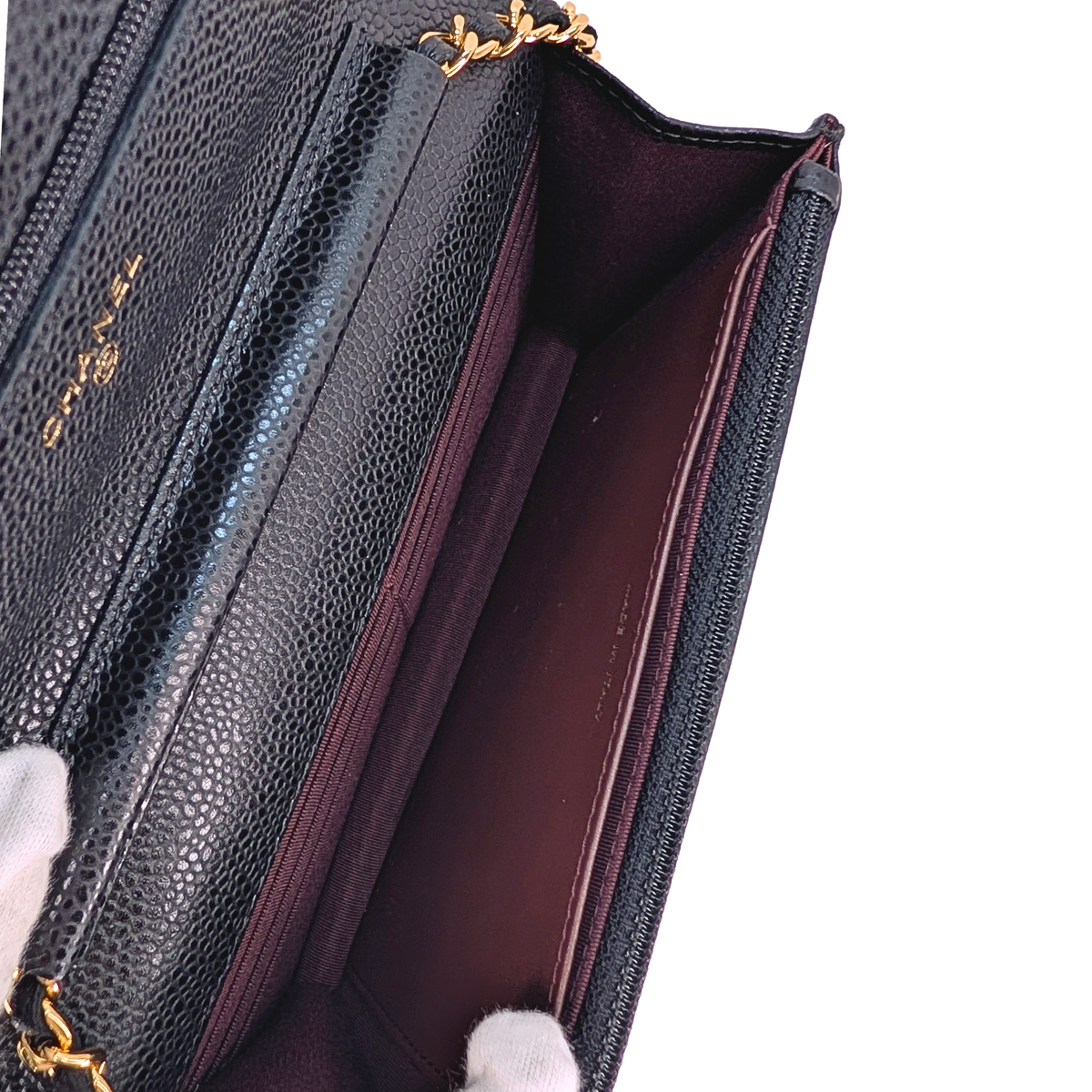 Chanel Wallet on Chain Caviar Black