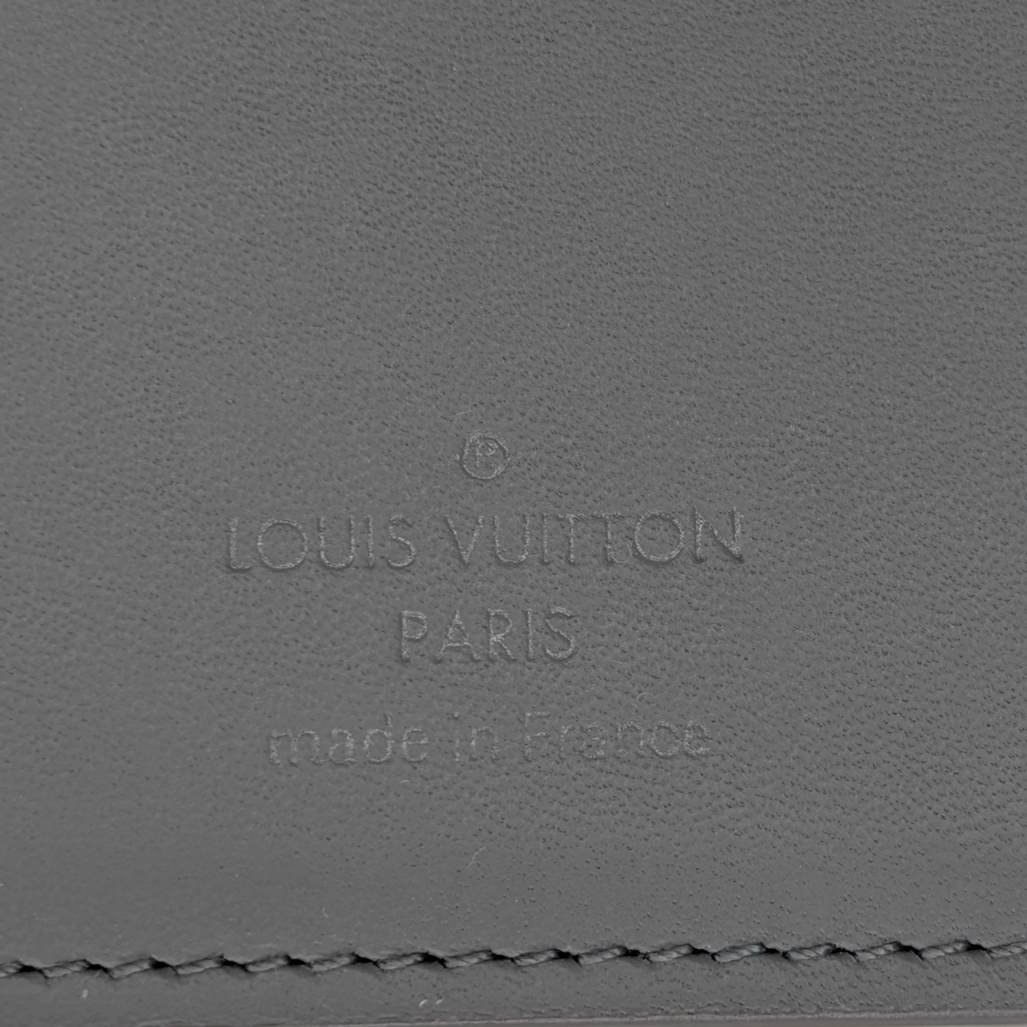 Louis Vuitton Brazza Wallet Shadow Leather Grey