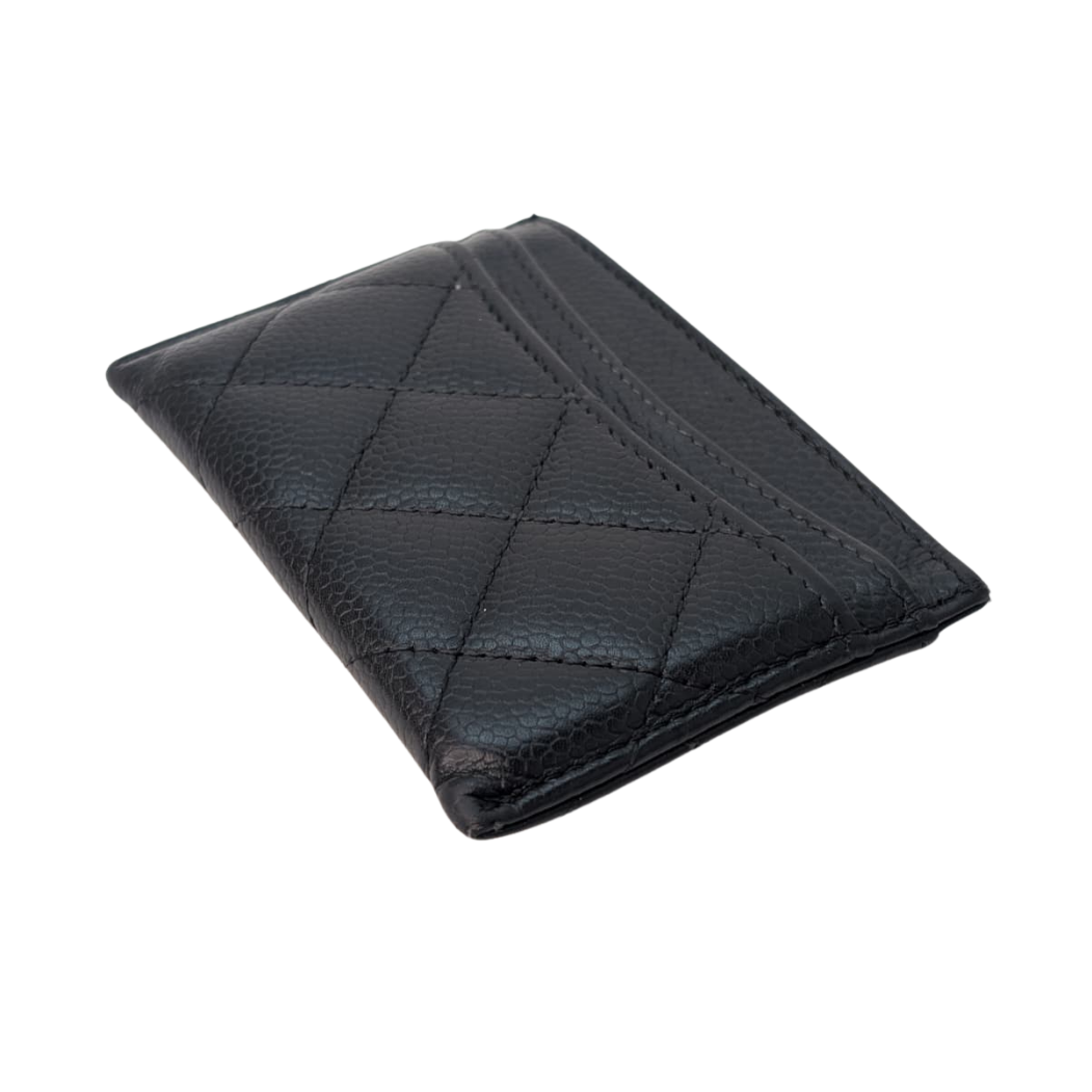 Chanel Classic Black Card Holder Black