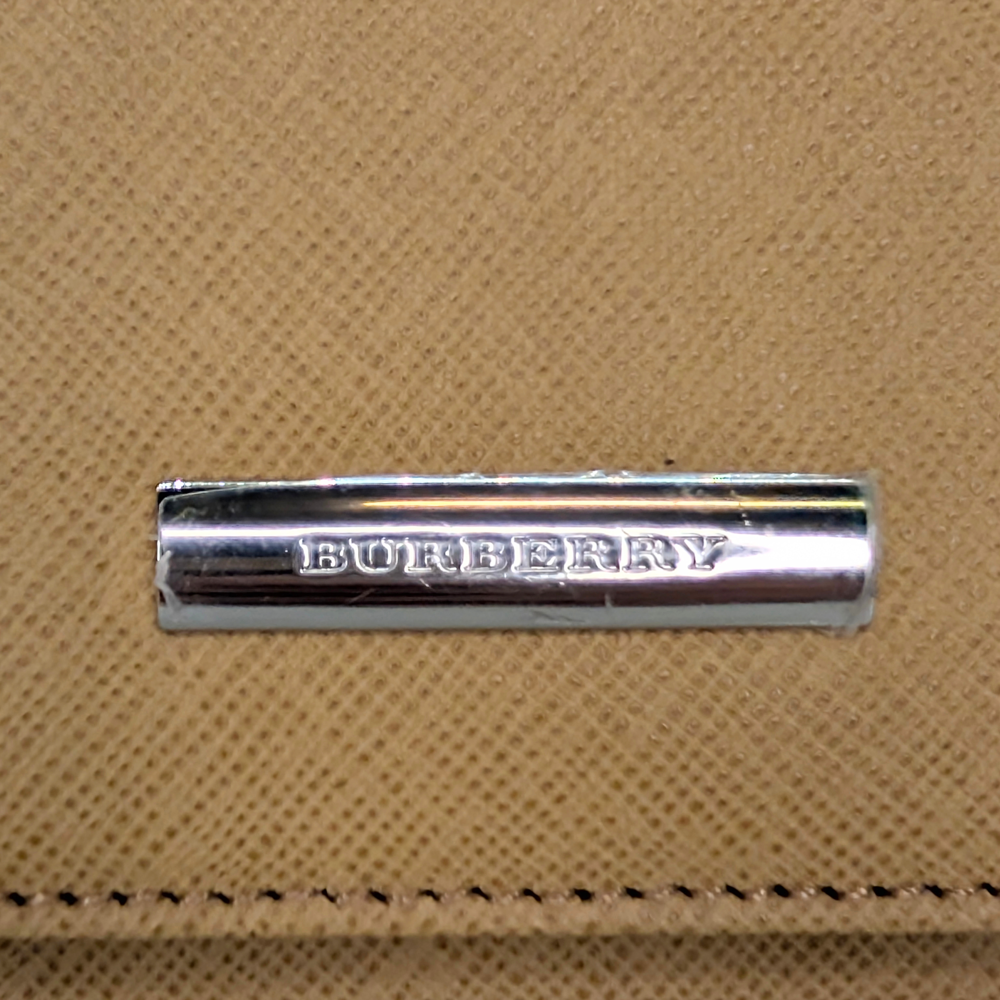 Burberry Leather Flap Shoulder Bag Beige