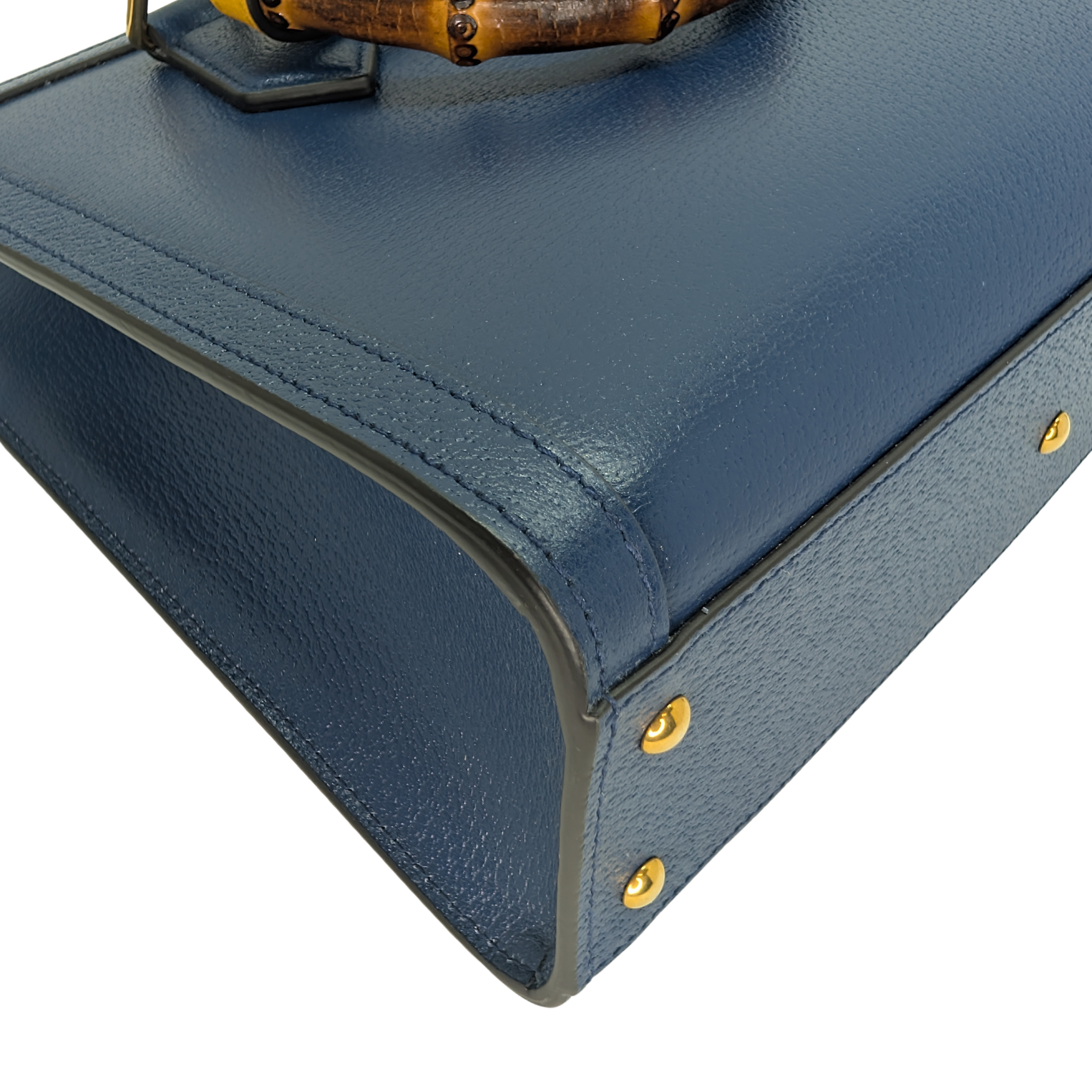 Gucci Calfskin Small Diana Tote Royal Crop Blue Bag