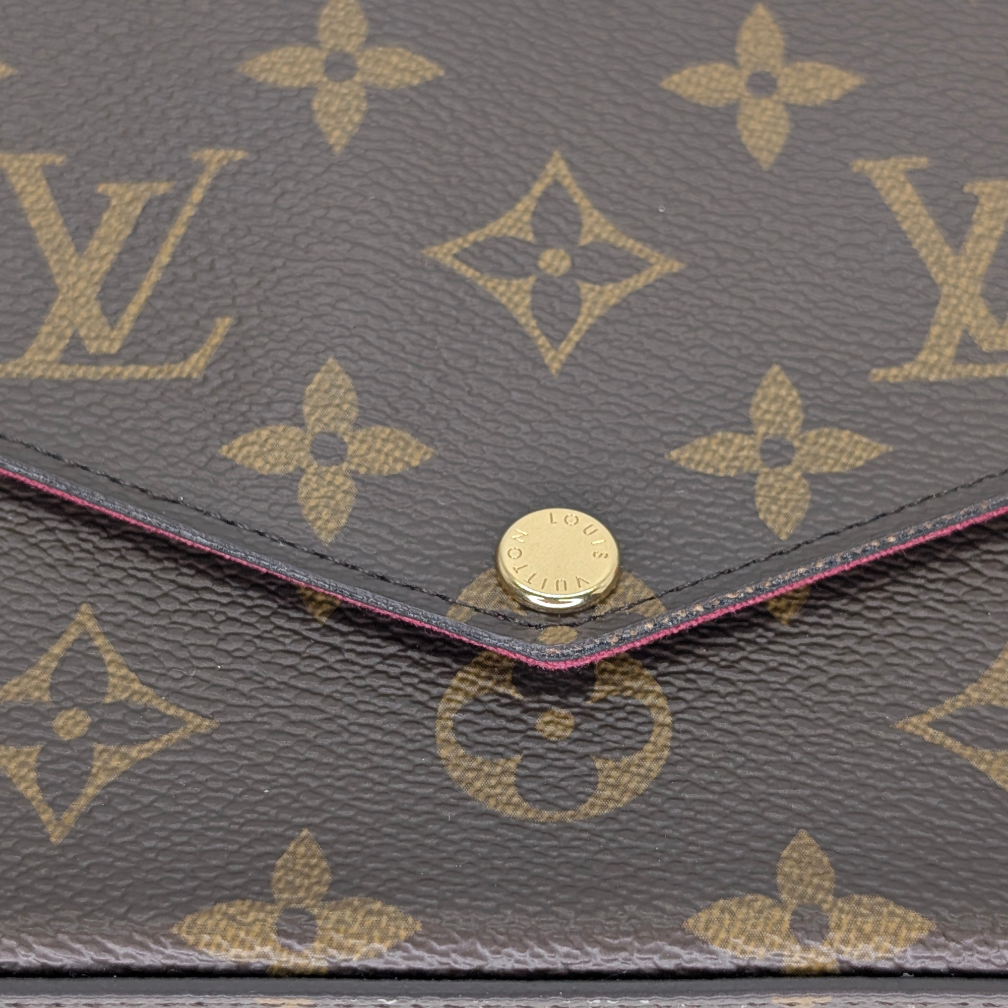 Louis Vuitton Pochette Félicie Monogram Bag Brown