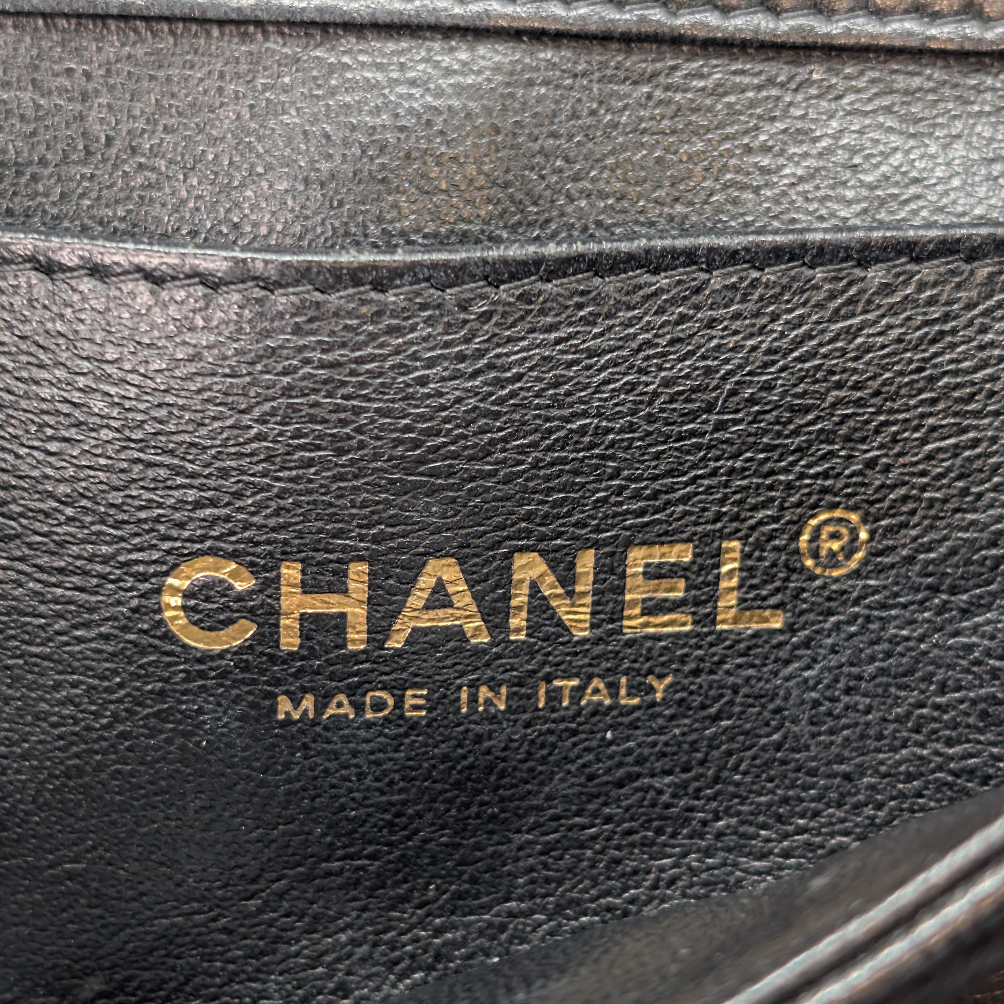 Chanel Classic Quilted Clutch With Chain Black