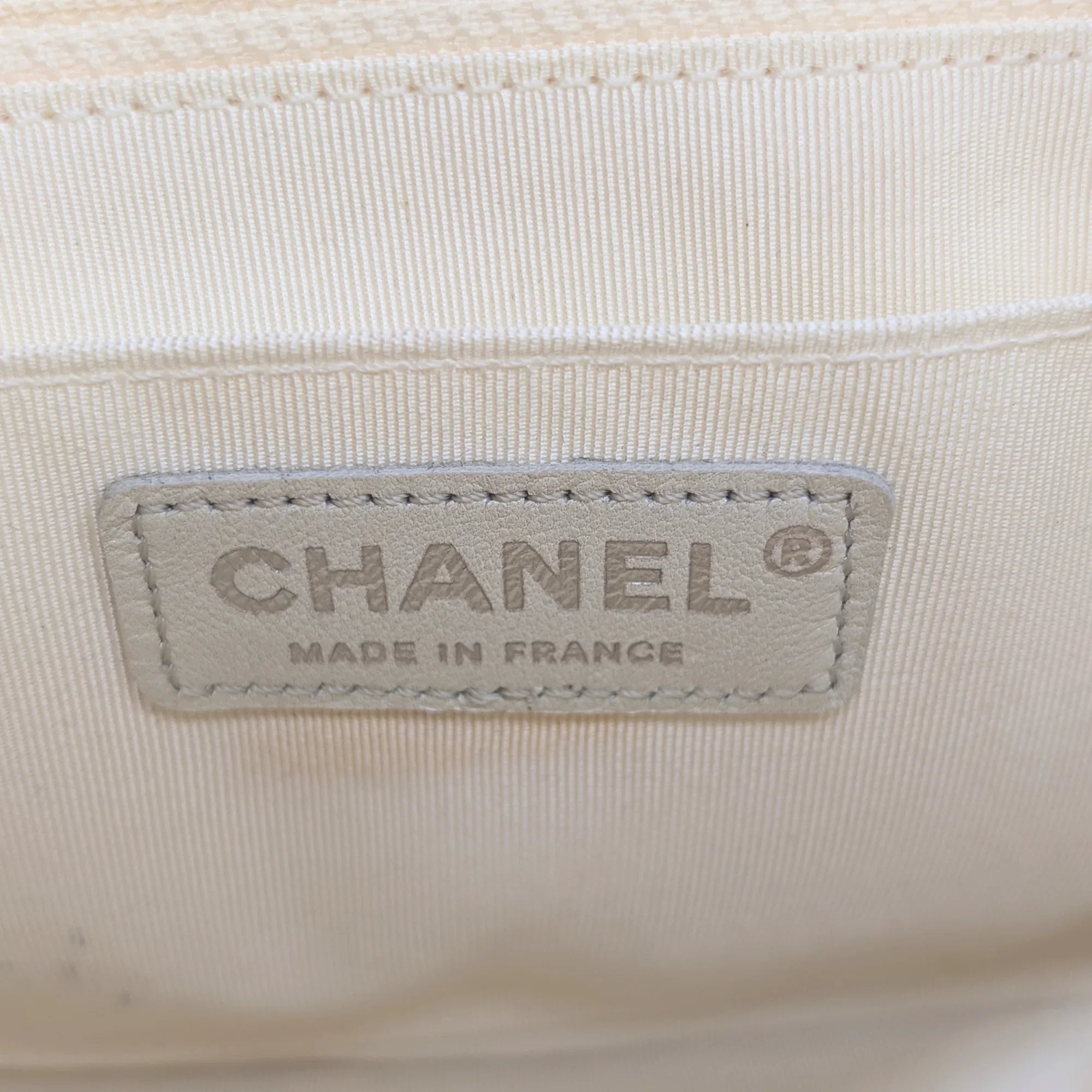 Chanel Classic Flap Pearl Embellished Shoulder Bag White - Lost Designer