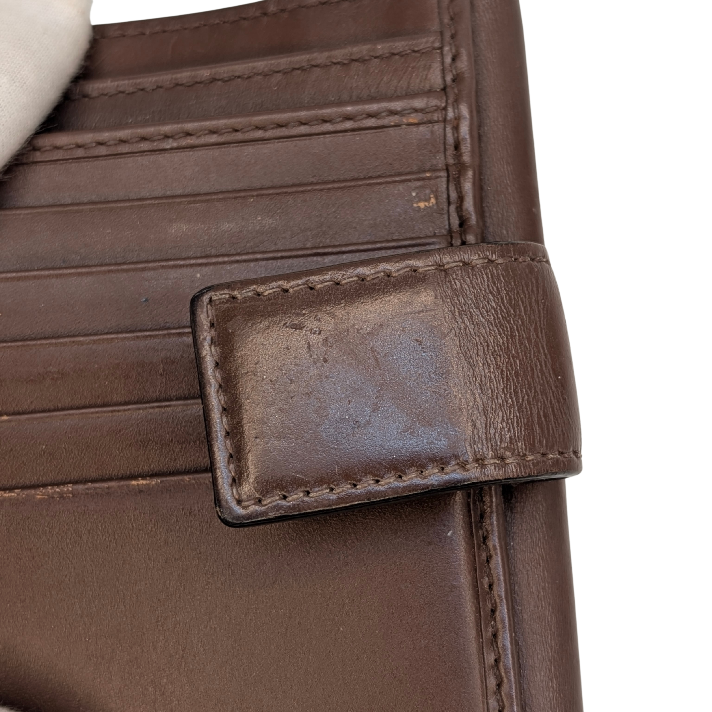 Gucci Trifold Wallet GG Supreme Brown