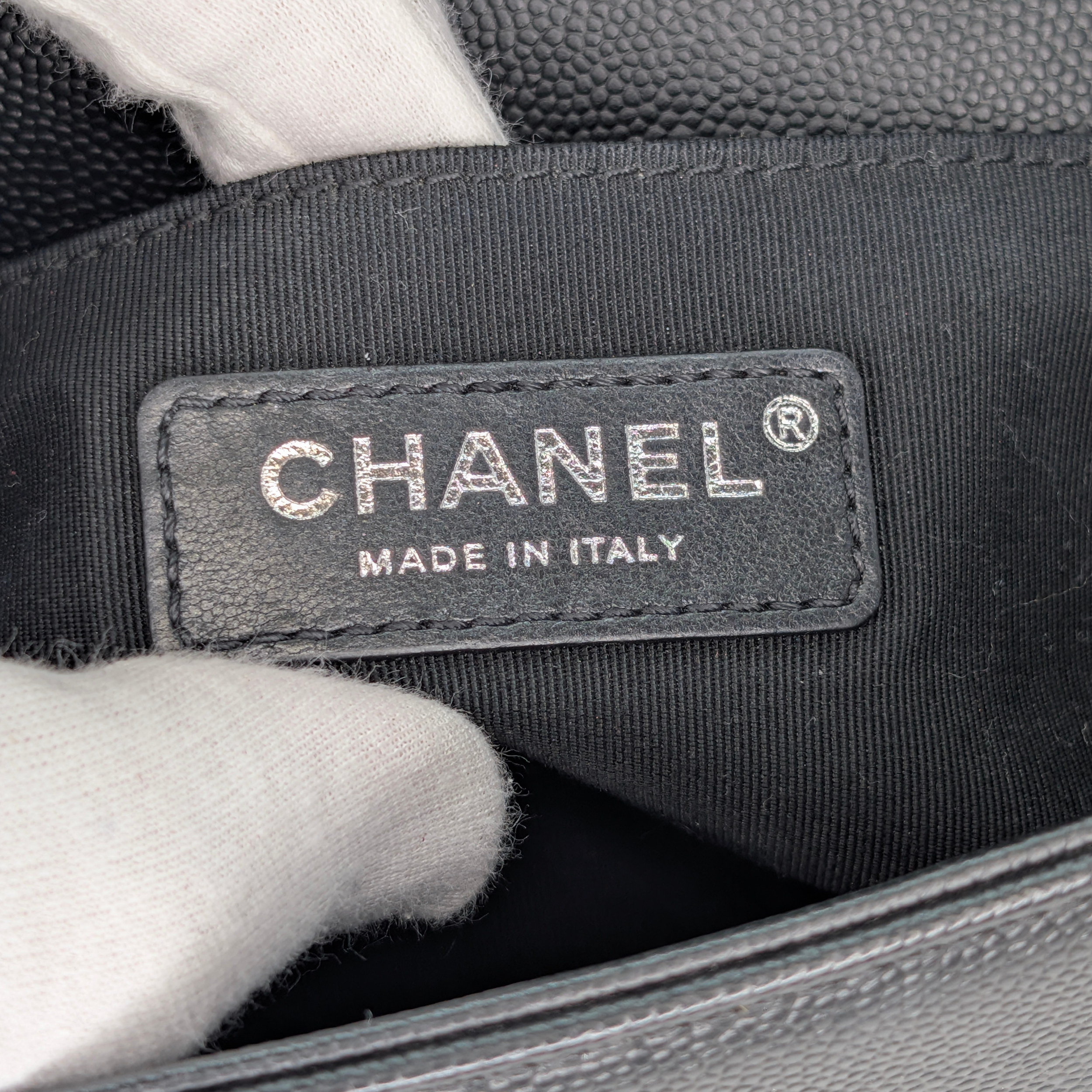 Chanel Small Boy Bag Caviar Black Bag