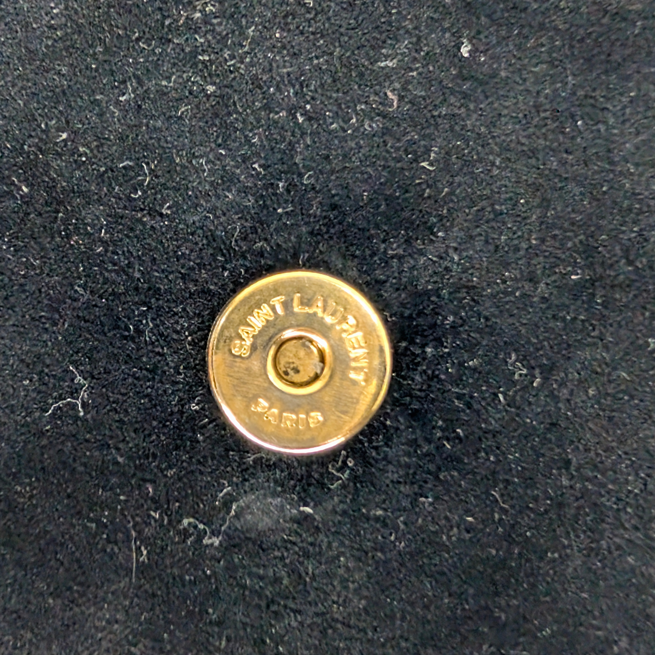 Yves Saint Laurent Sunset Velvet Small Bag Black