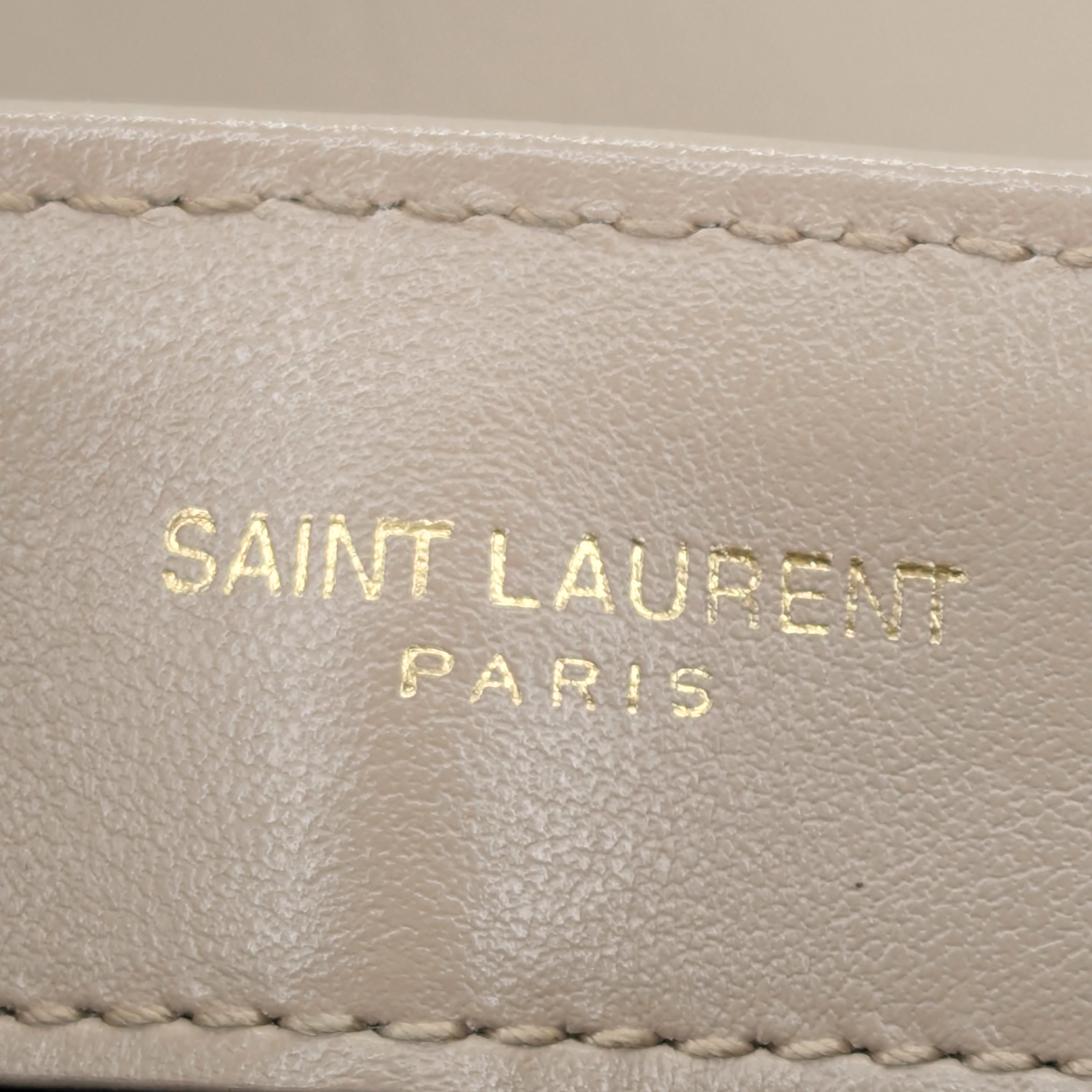 Saint Laurent Mini Lou Lou Shoulder Bag Beige