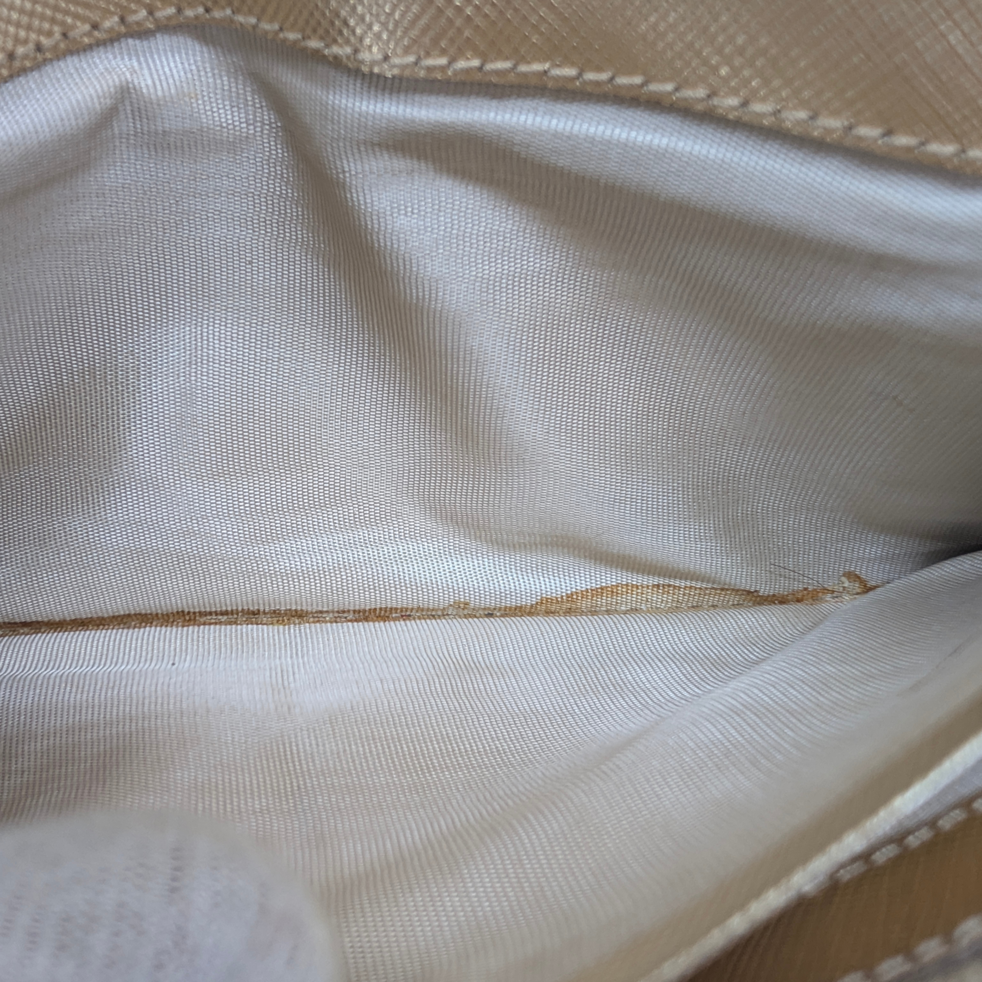 Prada Saffiano Metal Continental Wallet Gold