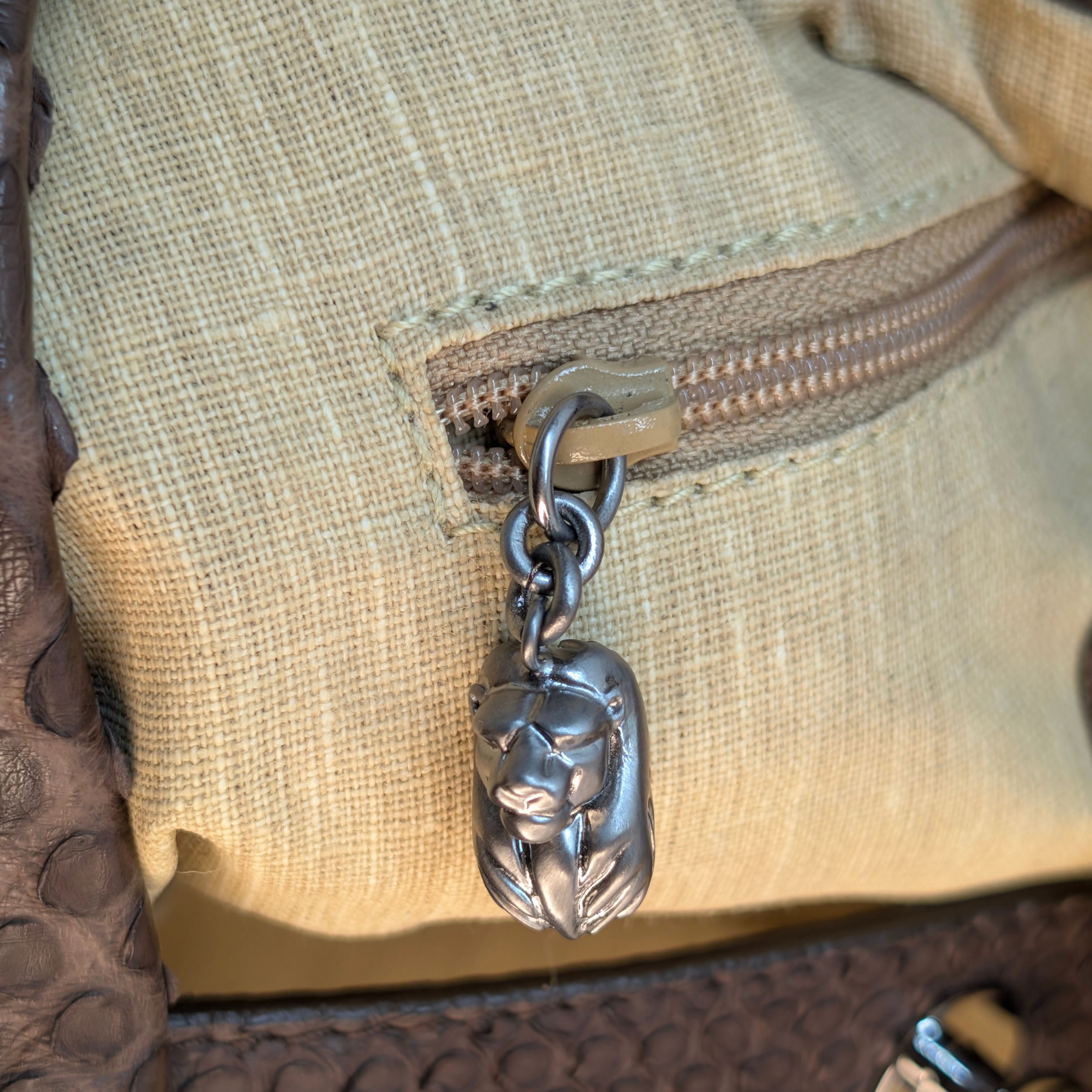 Bvlgari Limited Edition Brown Python Leather Chain Shoulder Bag