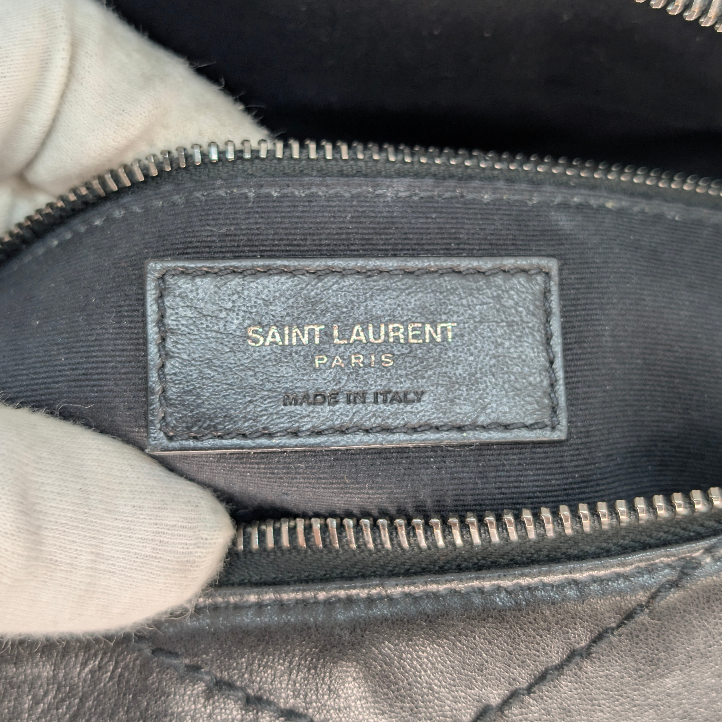 Yves Saint Laurent Niki Stardust studded Bag Black