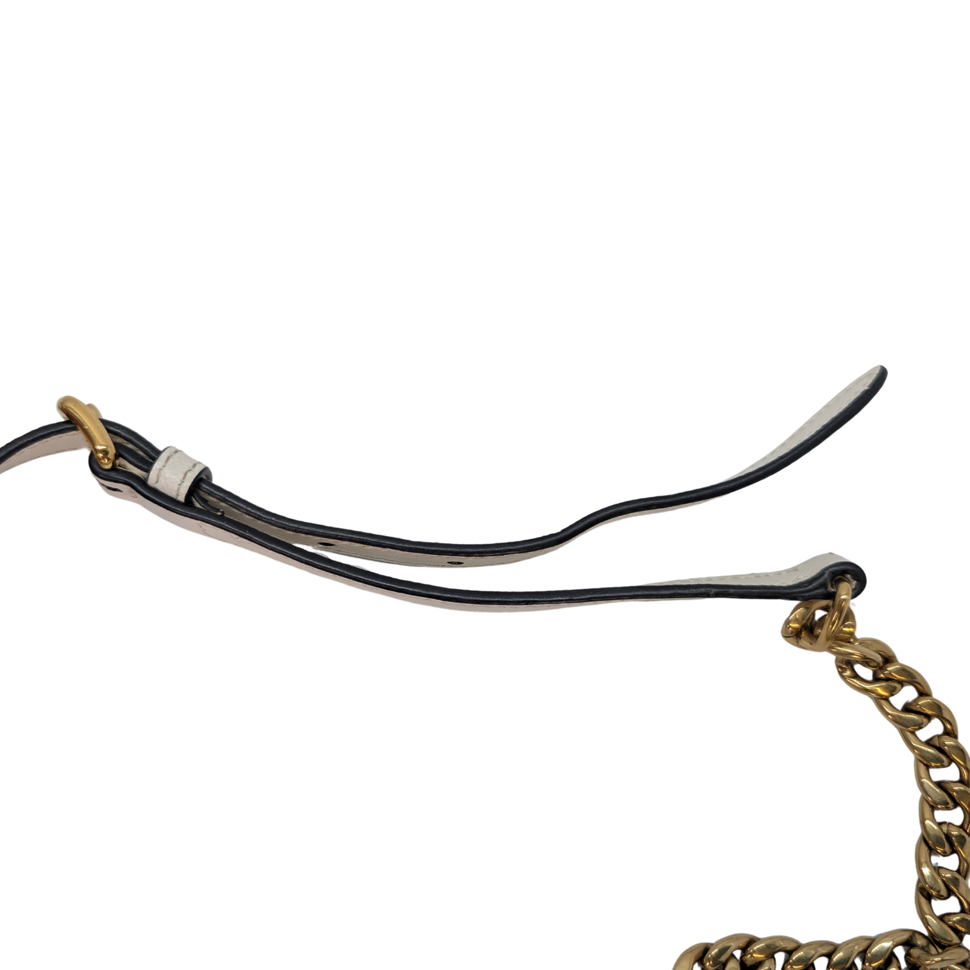 Prada Saffiano White Small Chain Bag White