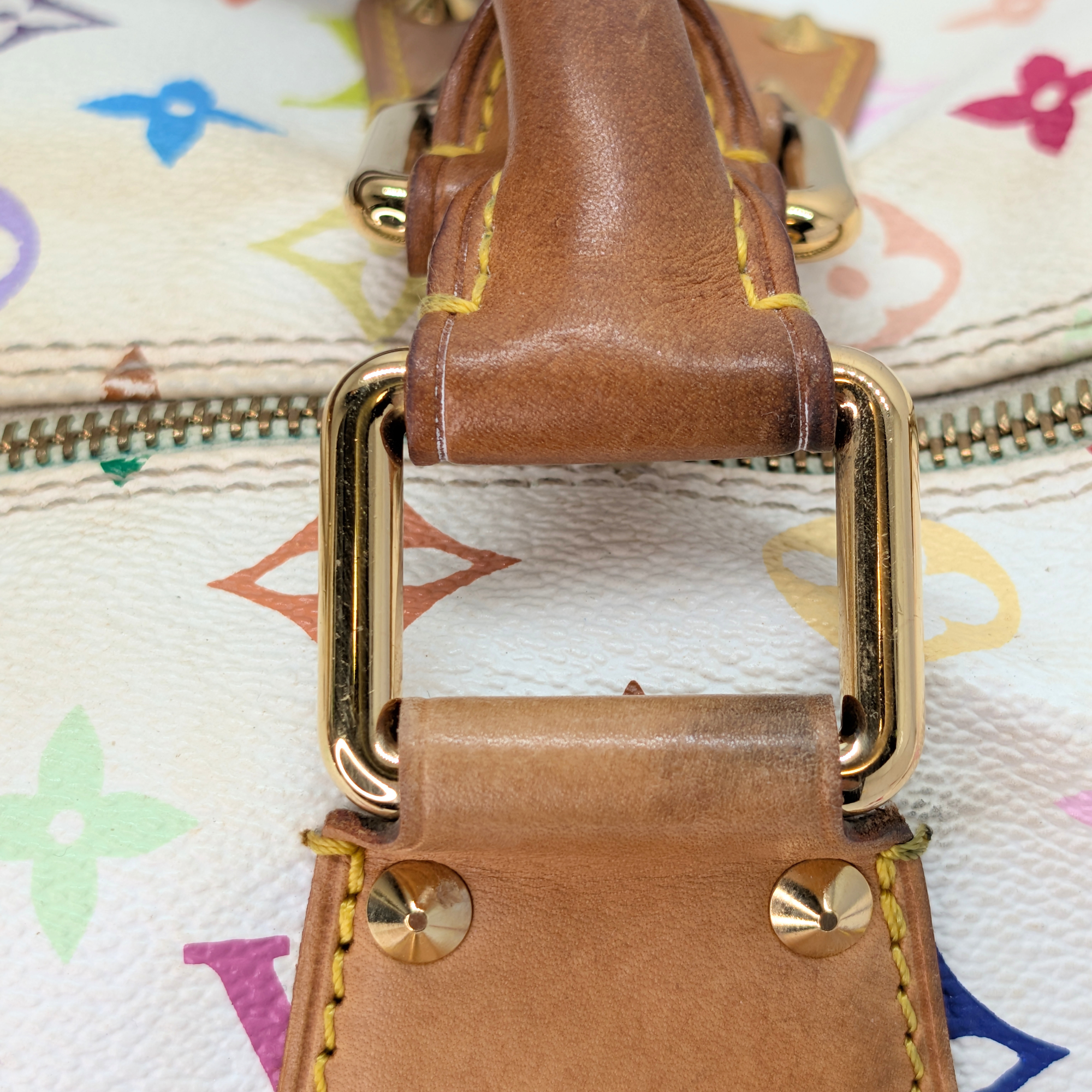 Louis Vuitton Murakami Speedy 30 Multicolour Handbag White