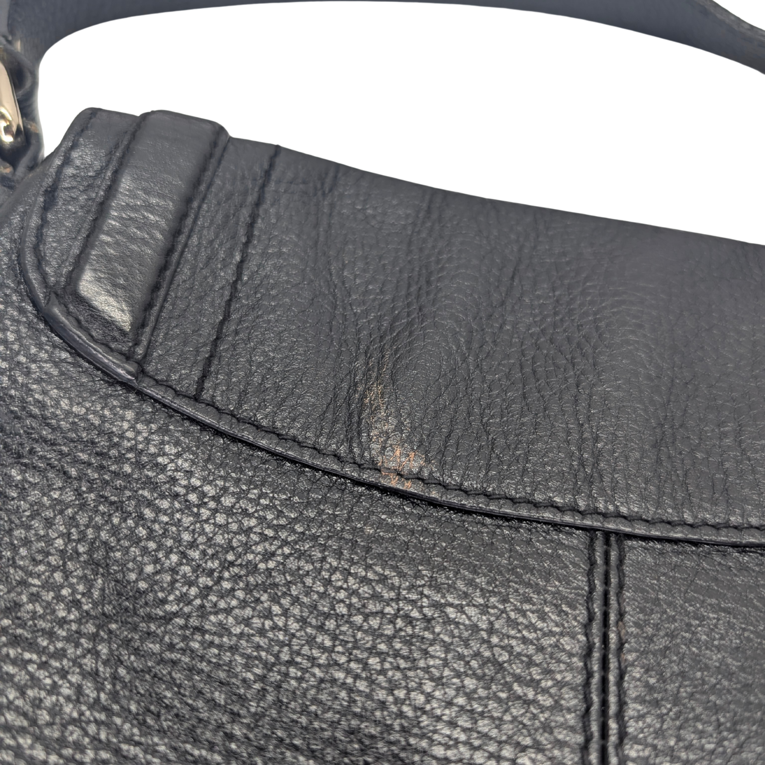 Burberry Leather Shoulder Bag Black