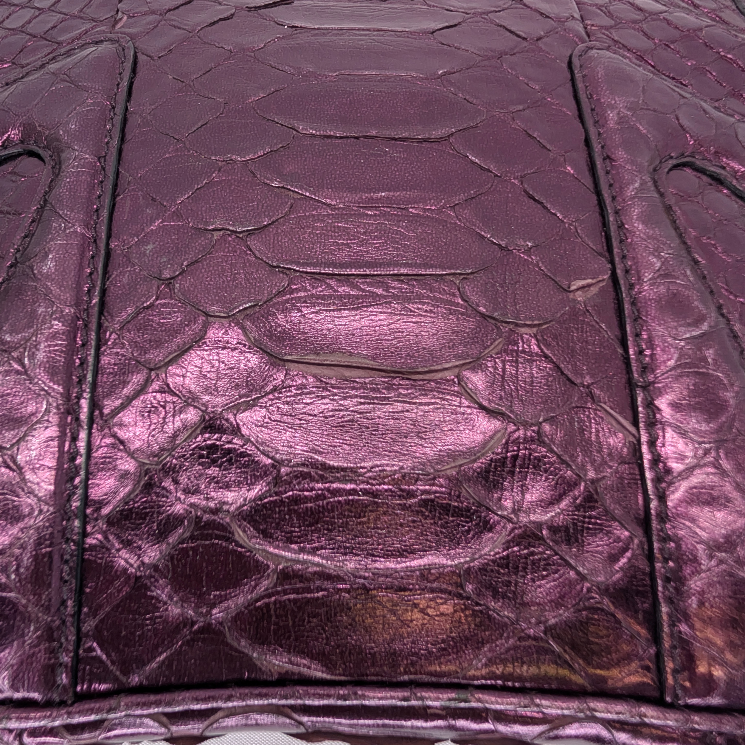 Gucci x Tom Ford Python Dragon Motif Hand bag Purple