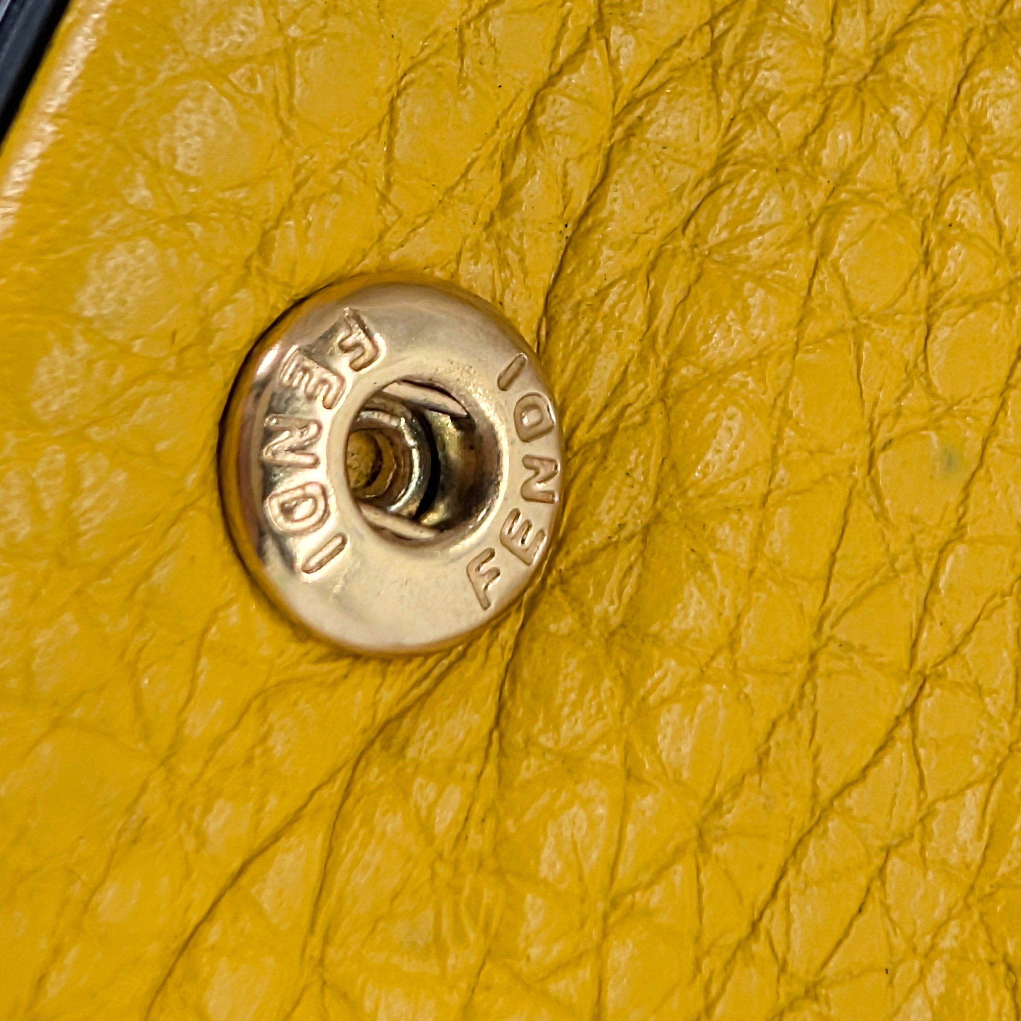 Fendi Nano Baguette Bag Charm Yellow