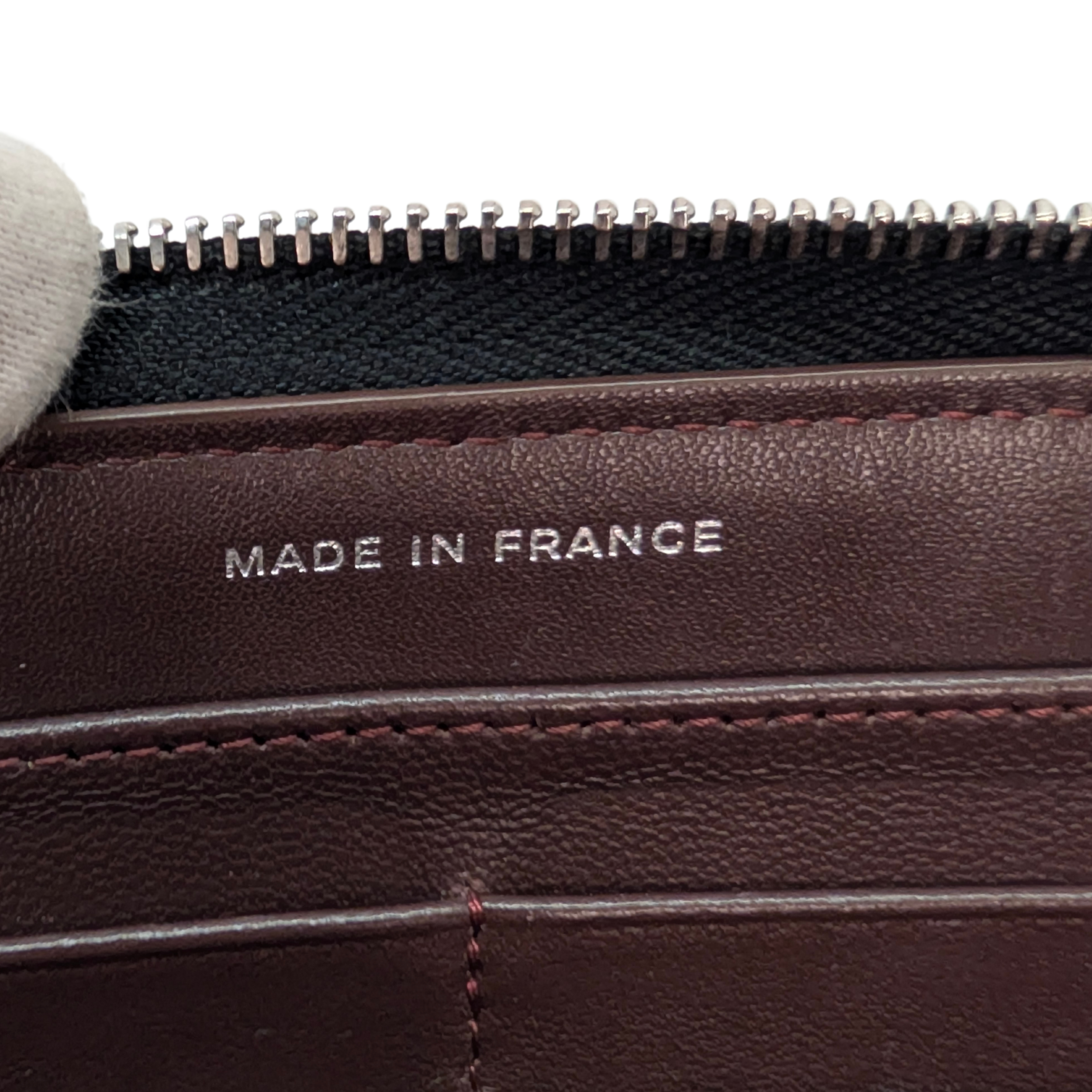 Chanel Lambskin Quilted Large Gusset Zip Around Wallet Black