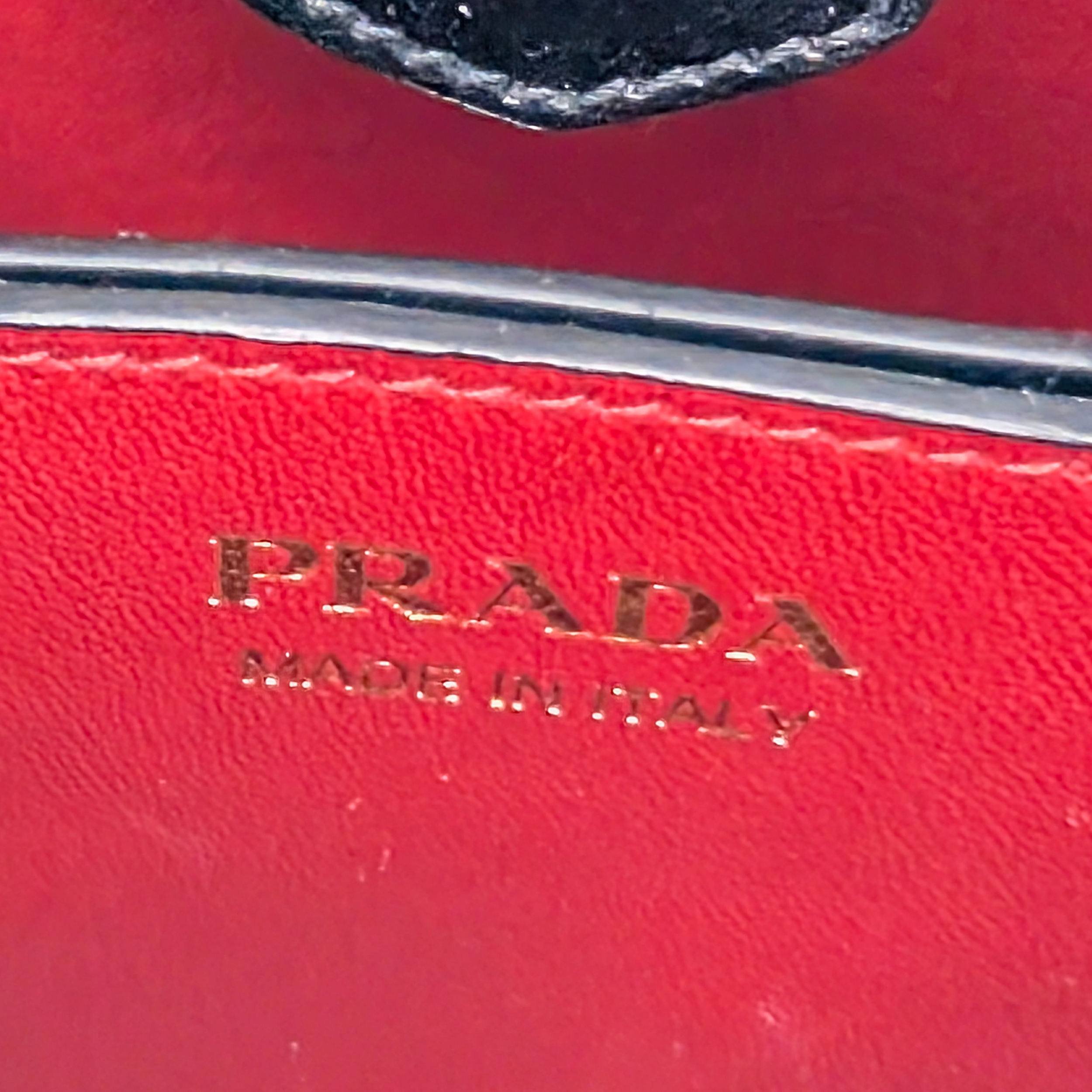 Prada Saffiano Cuir Small Panier Bucket Bag Black