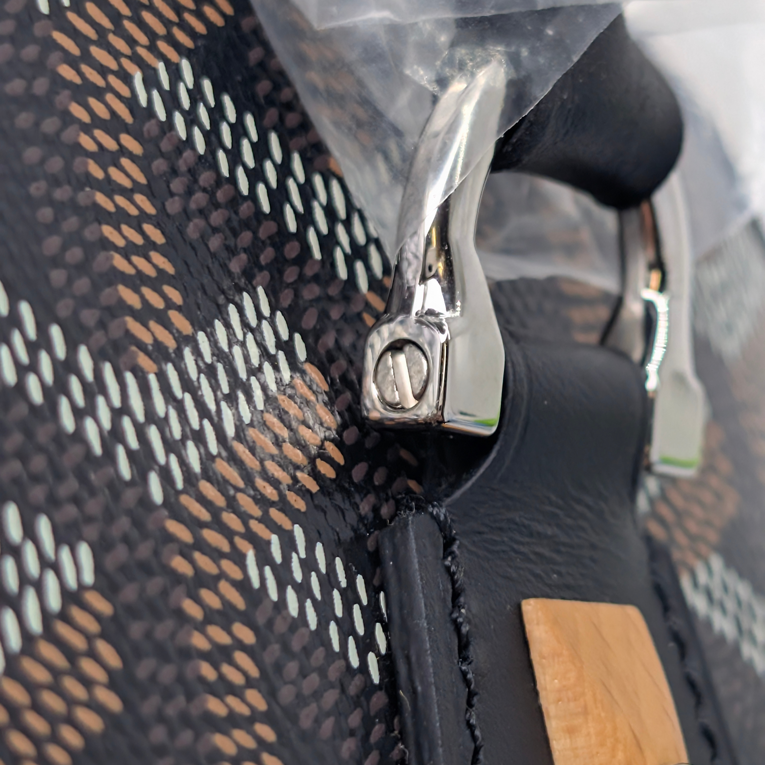 Goyard Mini Vendome Top Handle Bag Black