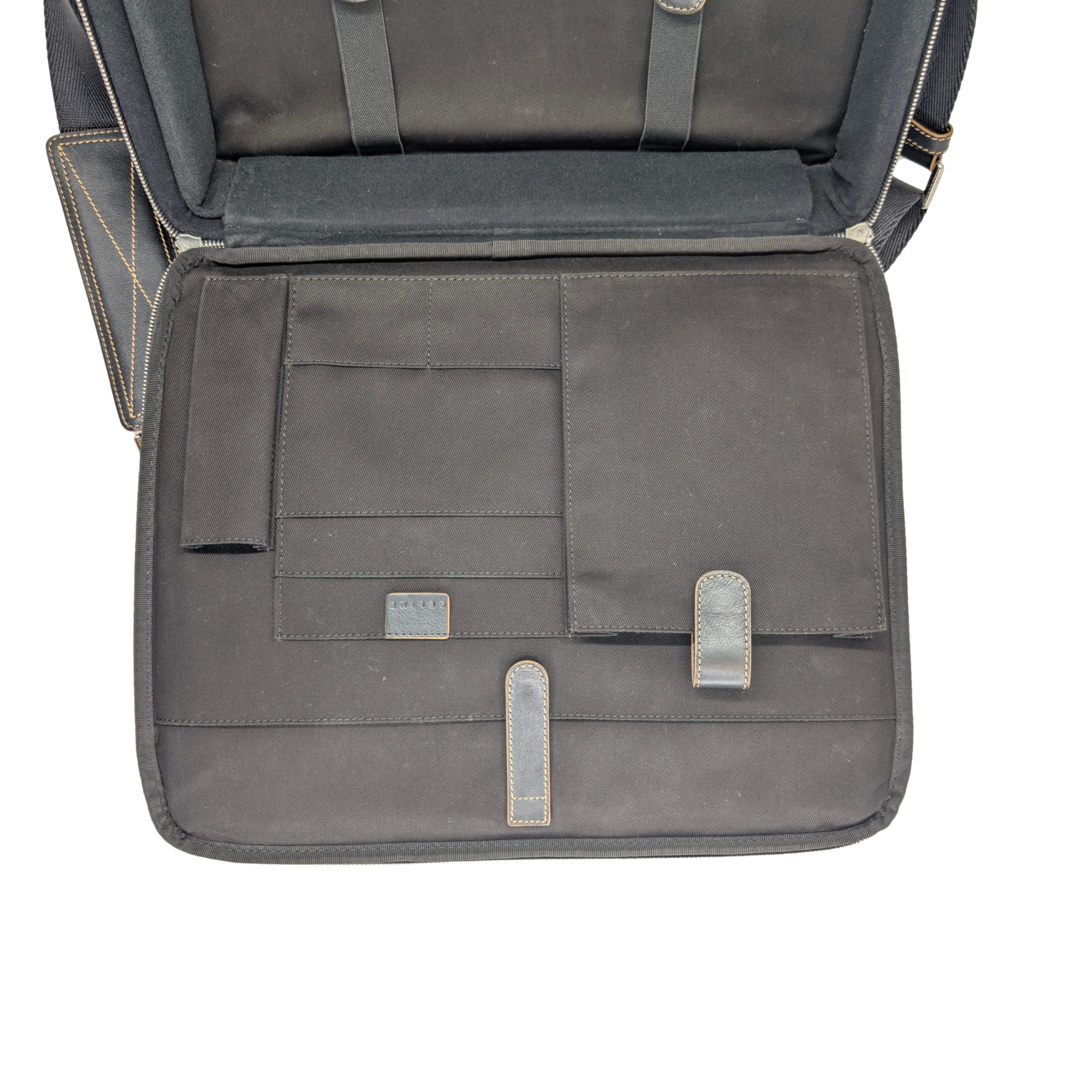 Celine Macadam Canvas & Leather Two-way Briefcase Bag