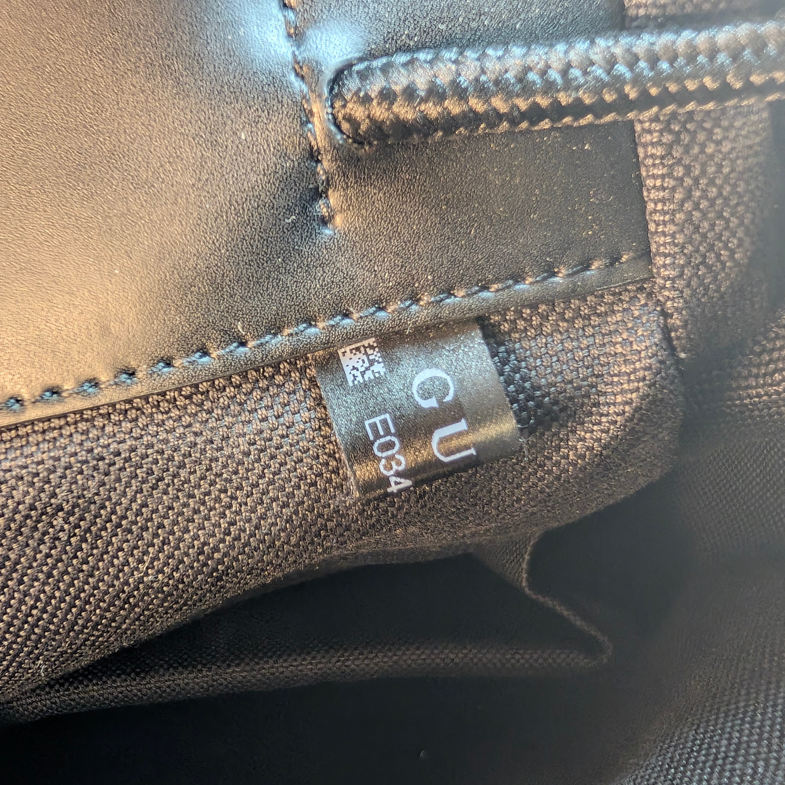 Gucci GG Supreme Monogram Calfskin Web Double Buckle Backpack Black