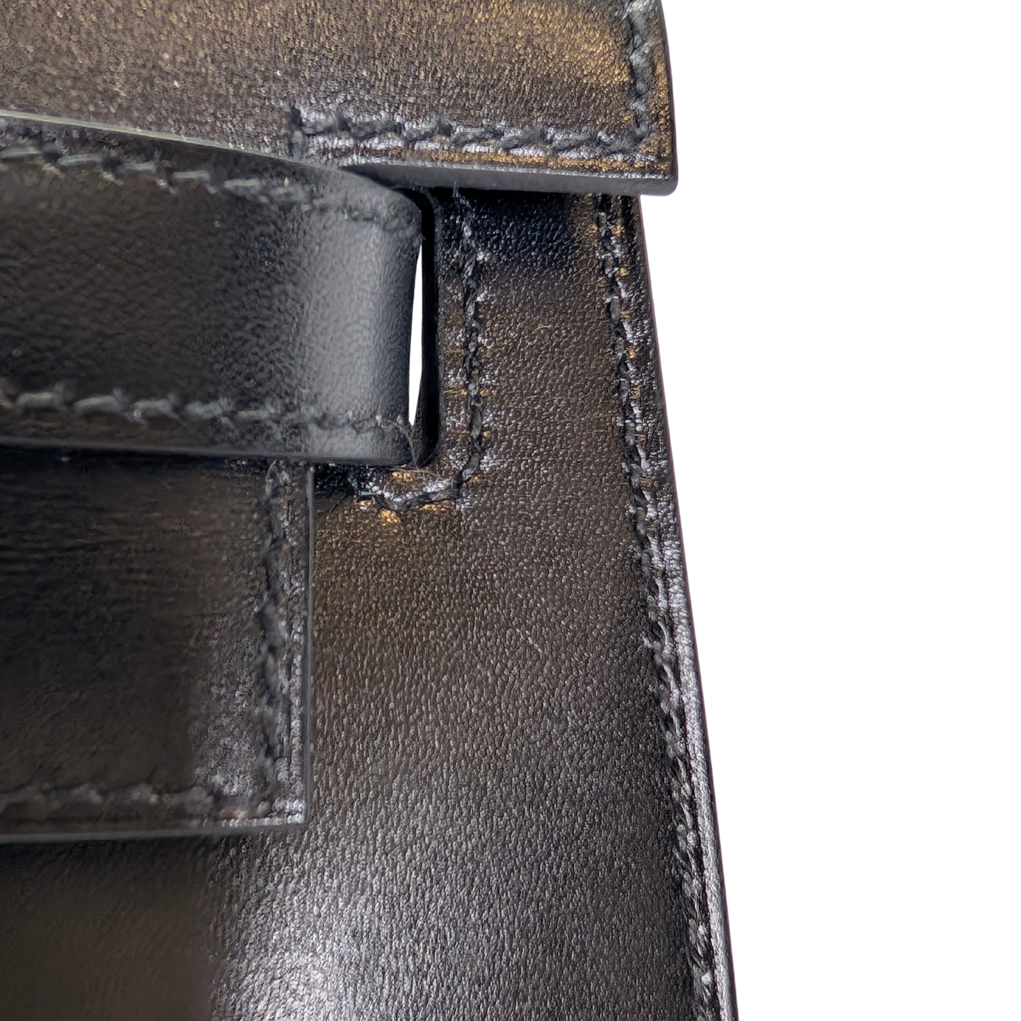 Hermès Kelly 28 SHW Box Leather W Stamp 2024 Black