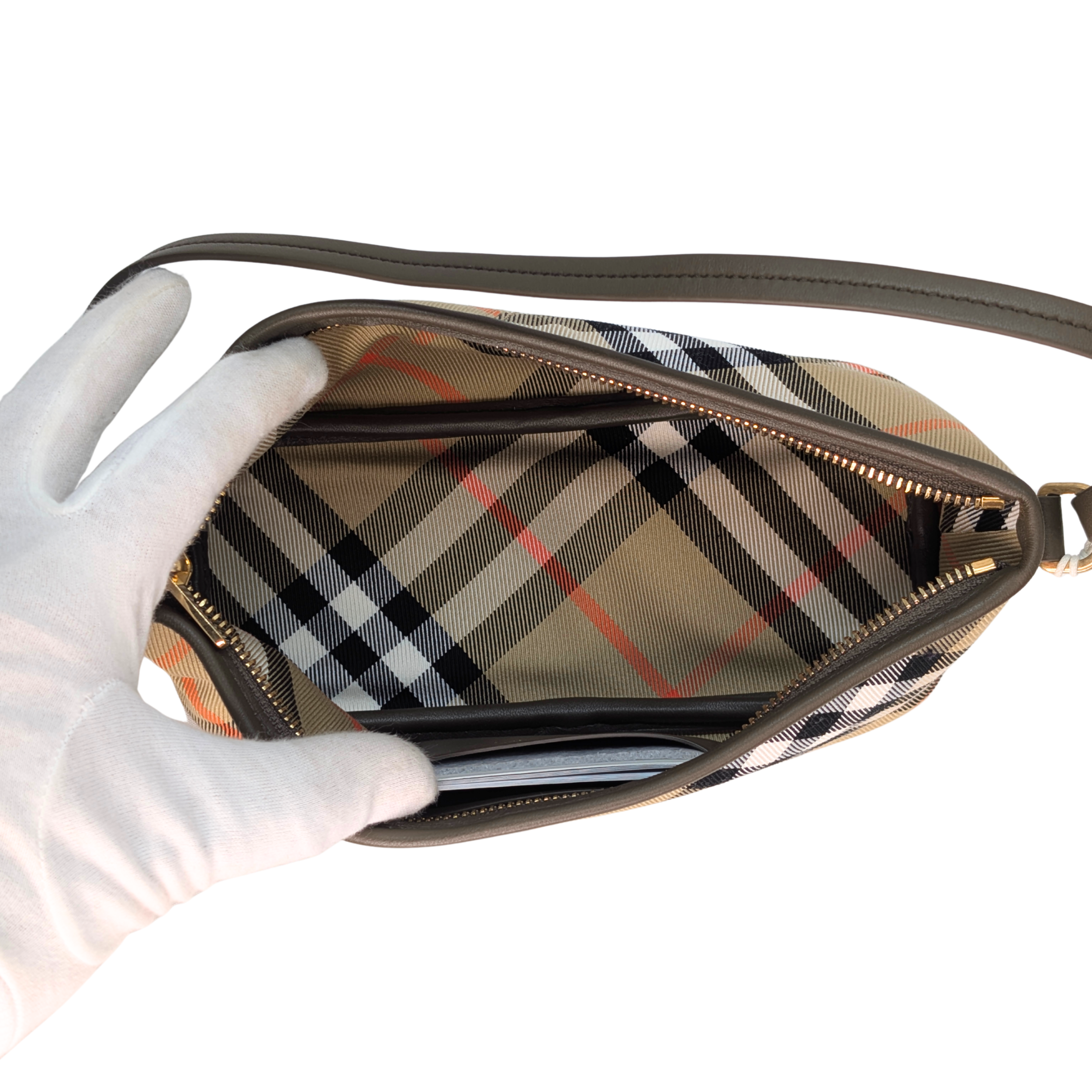 Burberry Super Nova Check Mini Shoulder Bag.