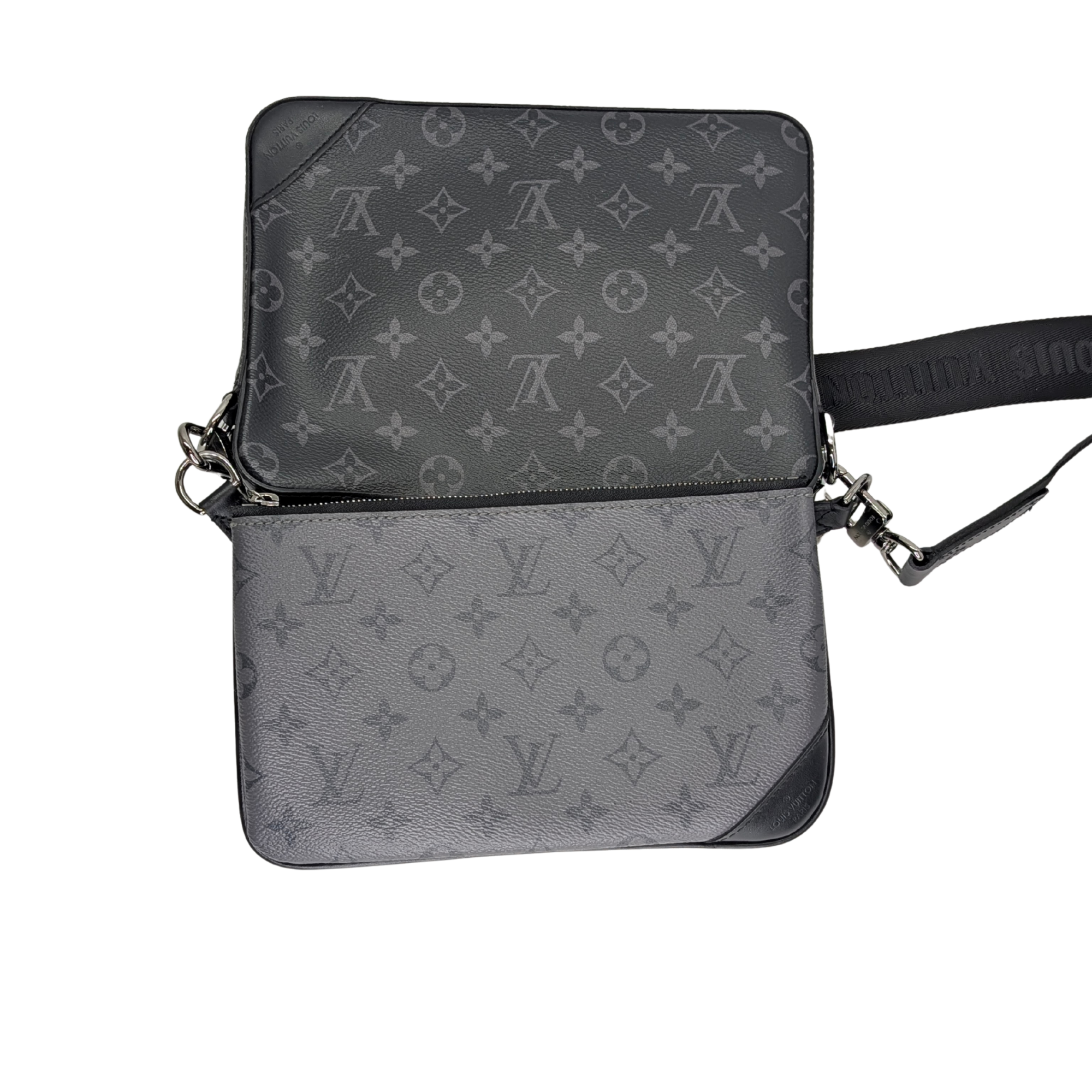 Louis Vuitton Trio Messenger Monogram Bag Black