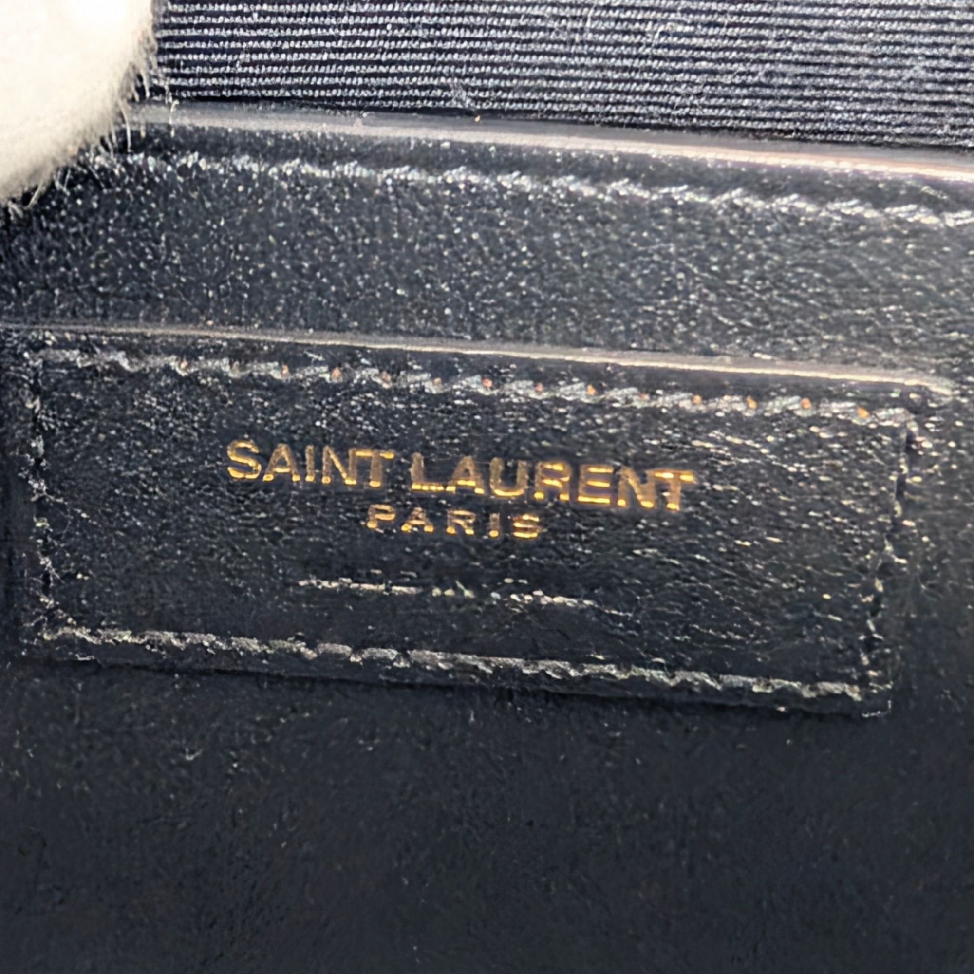 Yves Saint Laurent Manhattan Medium Crocodile Embossed Shoulder Bag