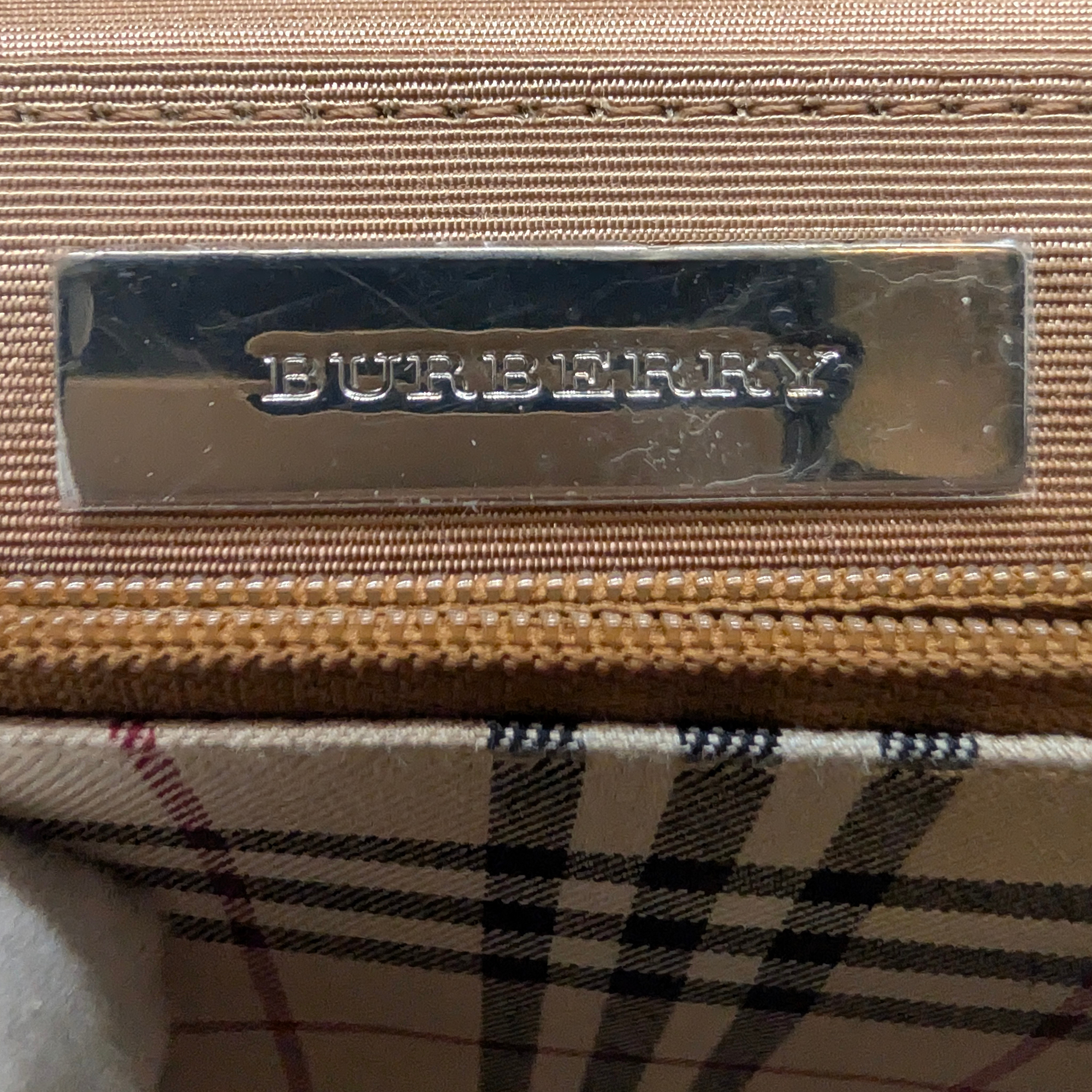Burberry Leather Flap Shoulder Bag Beige