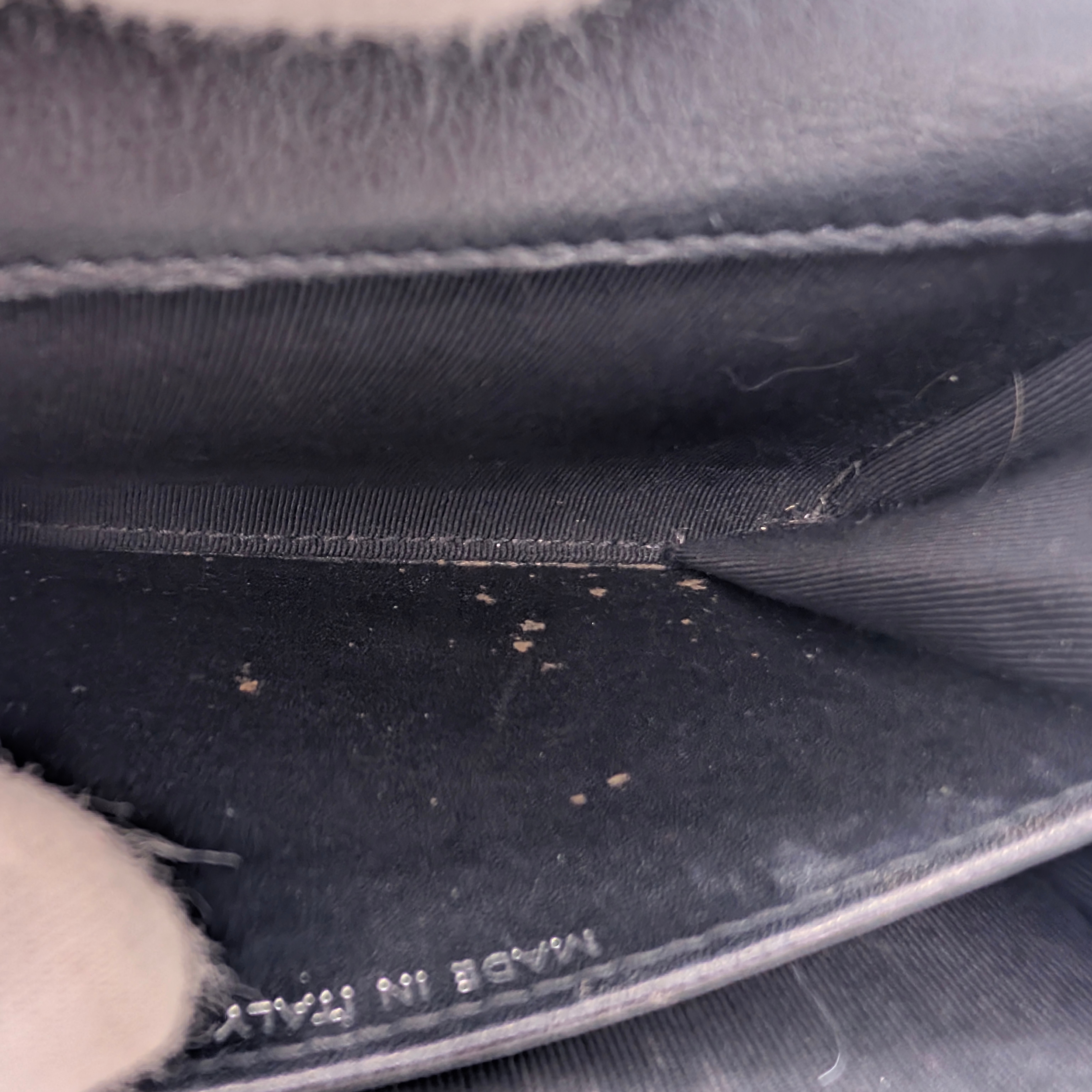 Chanel Classic Single Flap Small Matelassè Patent Folding Wallet Black