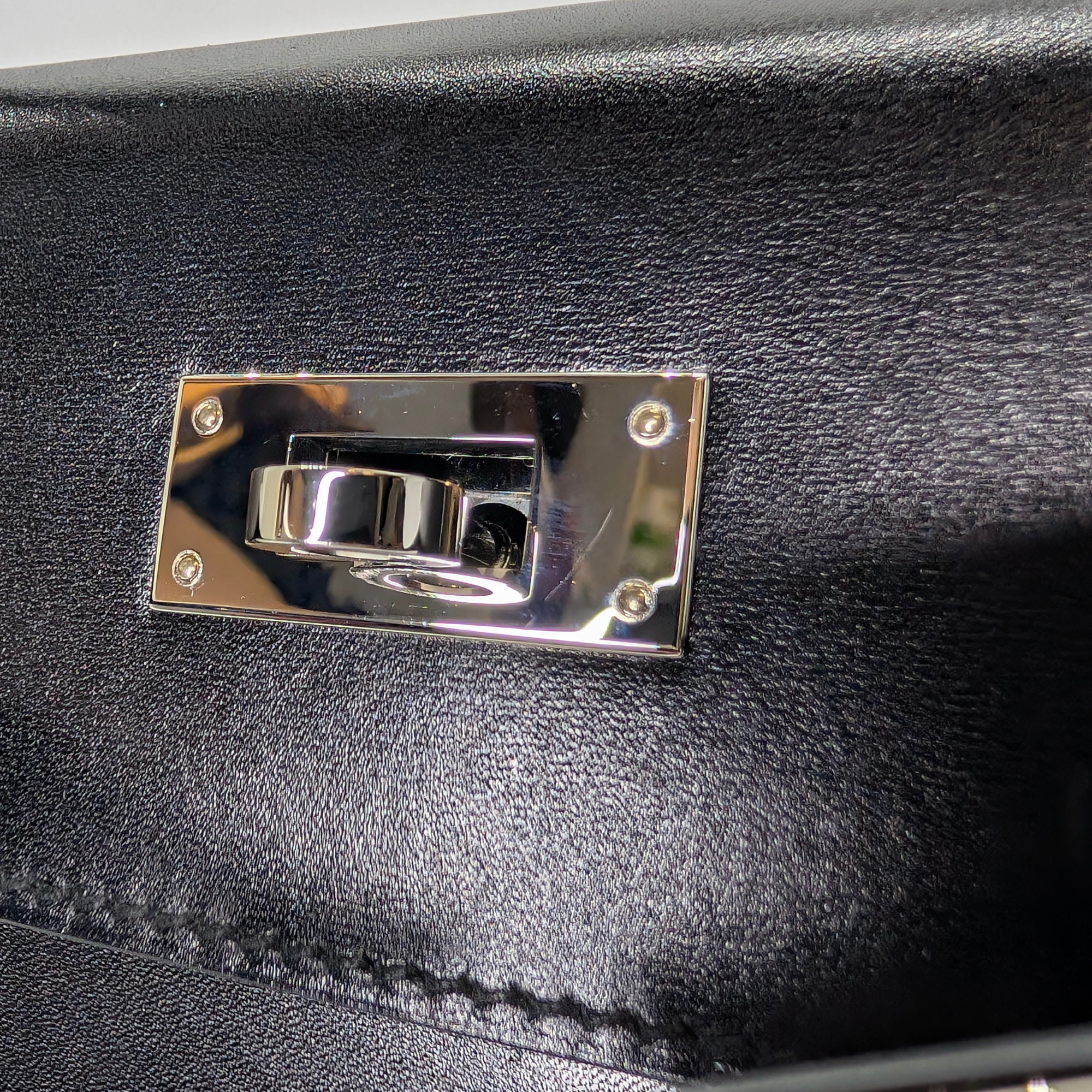 Hermès Kelly 28 SHW Box Leather W Stamp 2024 Black