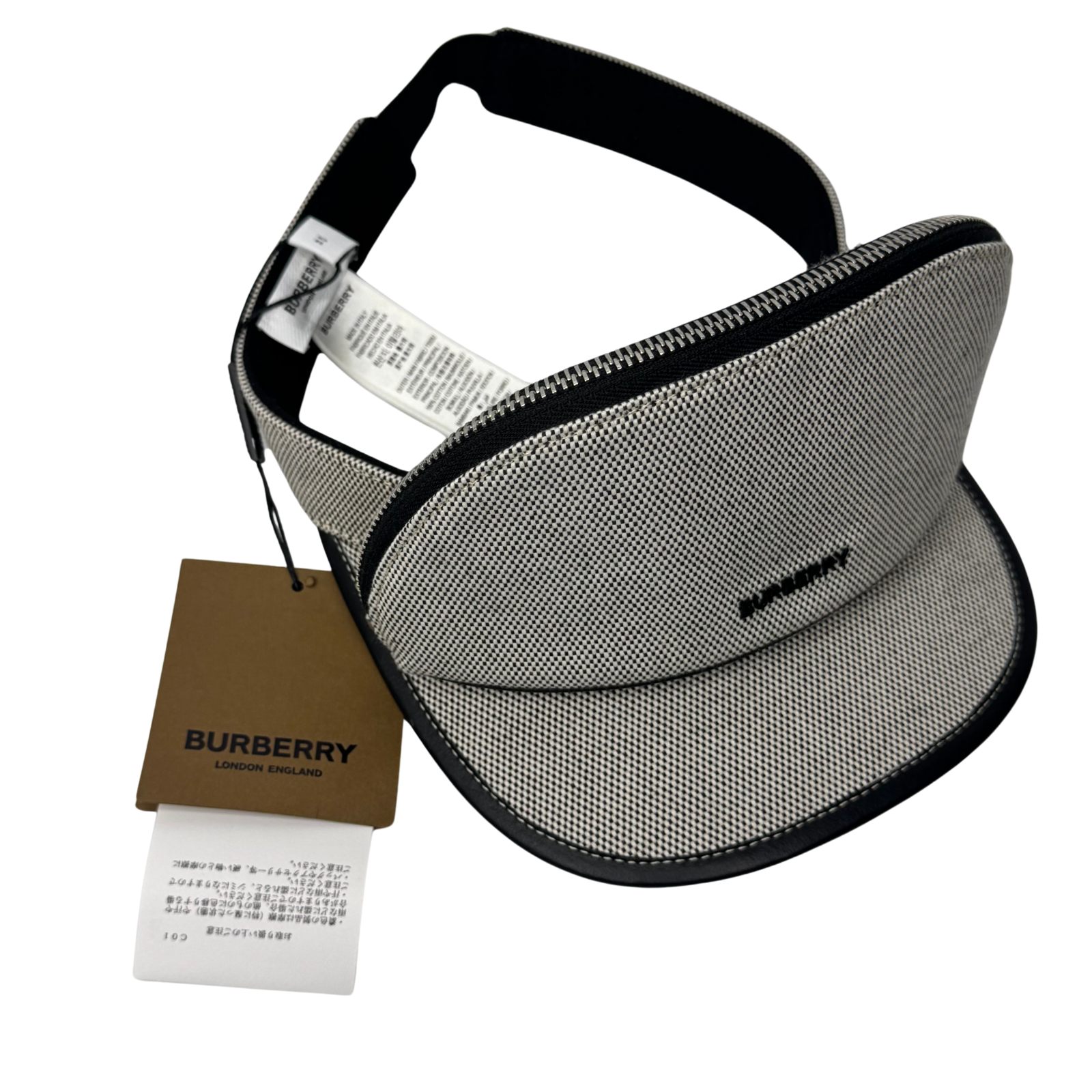 Burberry Neoprene Detachable Pouch Sun Visor Cap hat Small