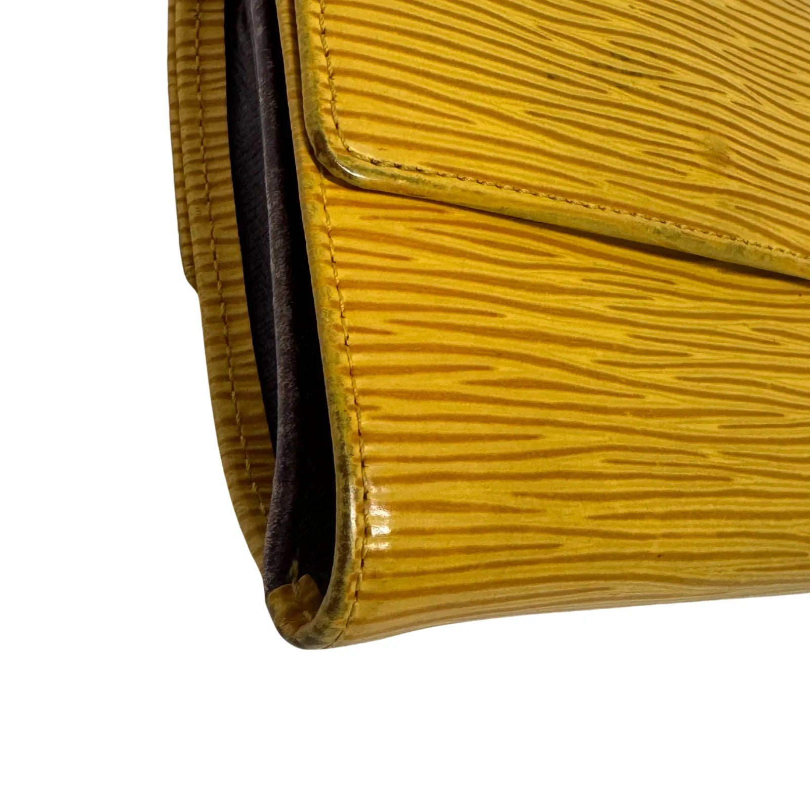 Louis Vuitton Epi Leather Wallet Yellow