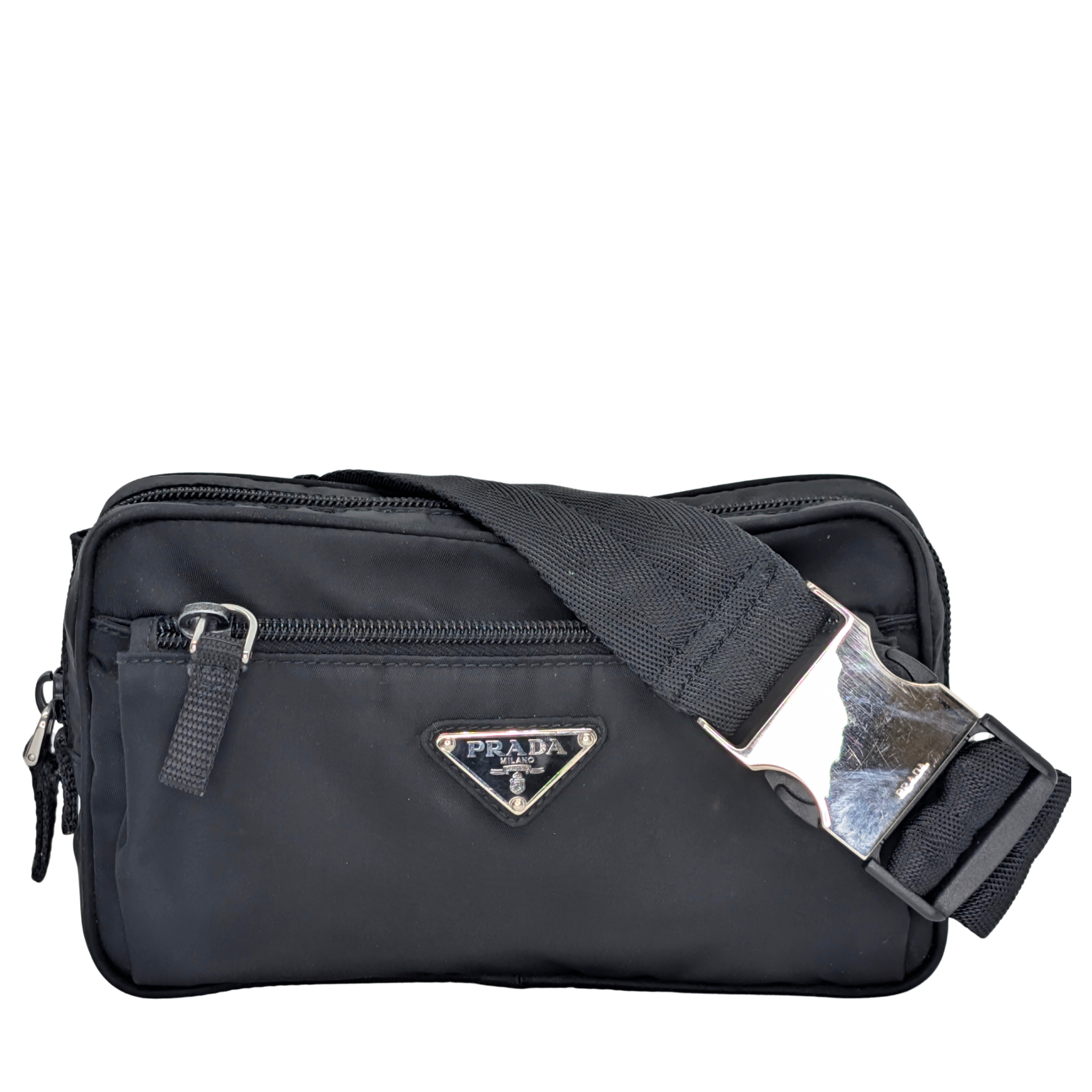 Prada Re-Nylon Belt Bum Bag Black