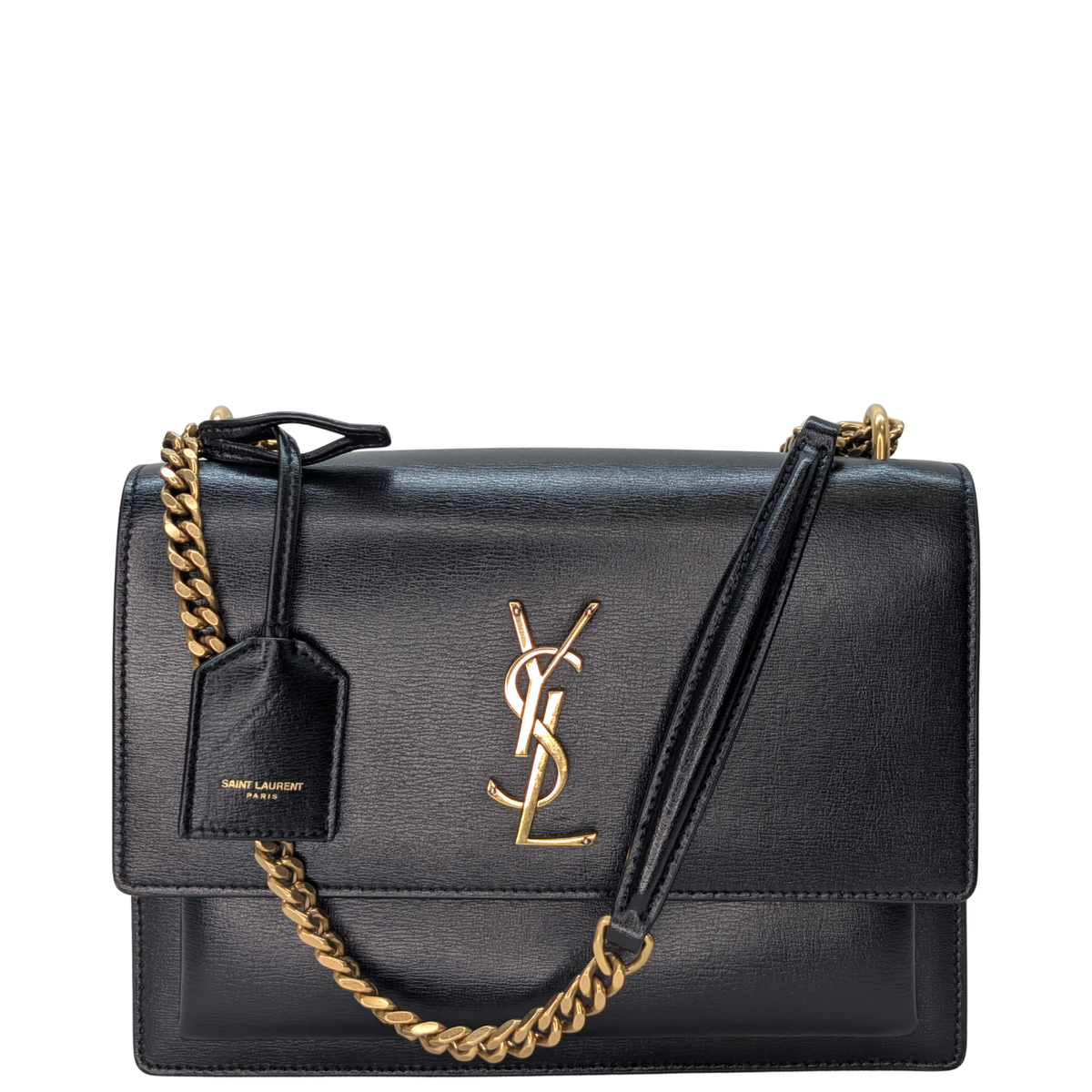 Saint Laurent Sunset Medium Crossbody Bag Black