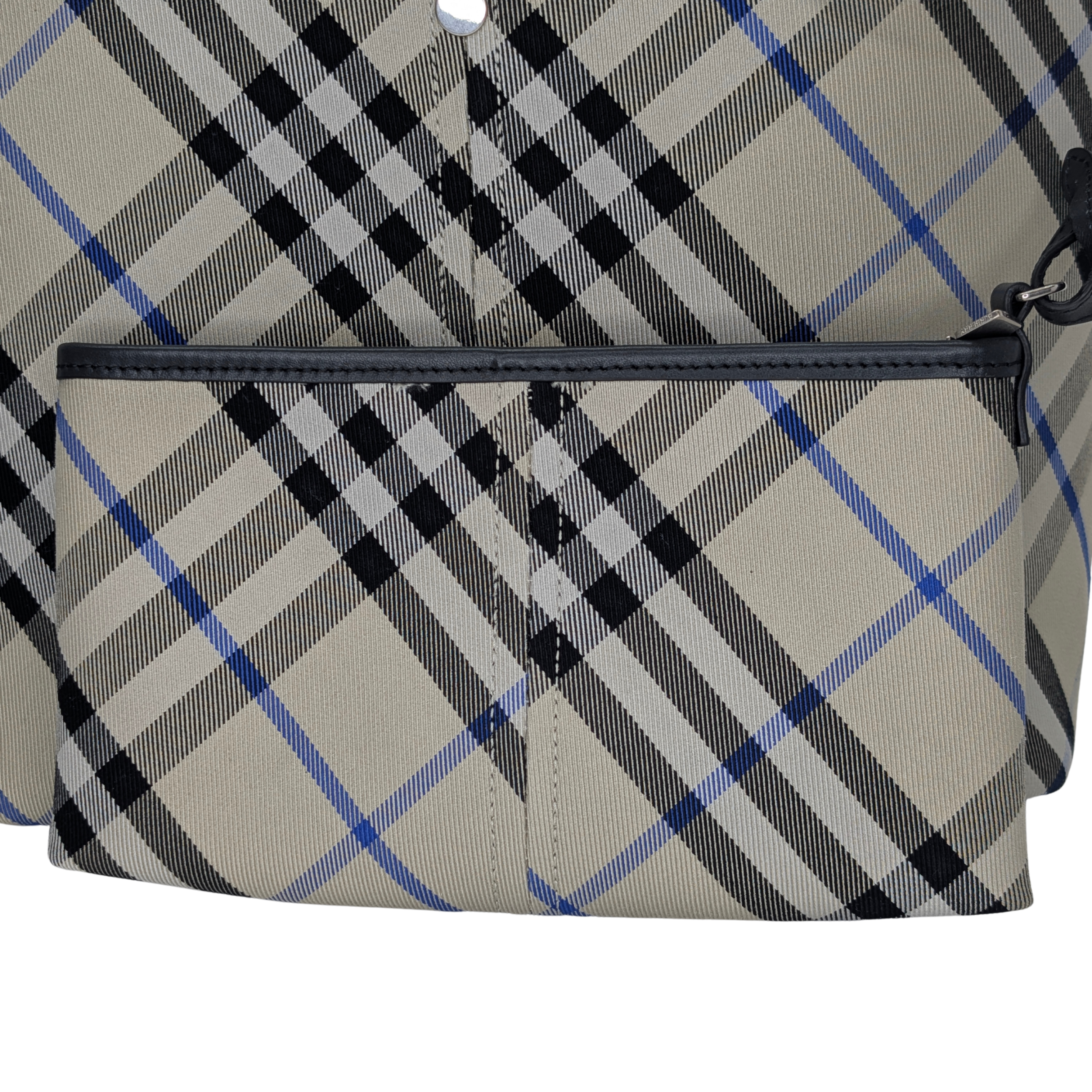 Burberry Check Medium Canvas Tote Bag