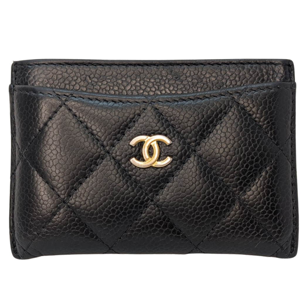 Chanel Classic Black Card Holder Black